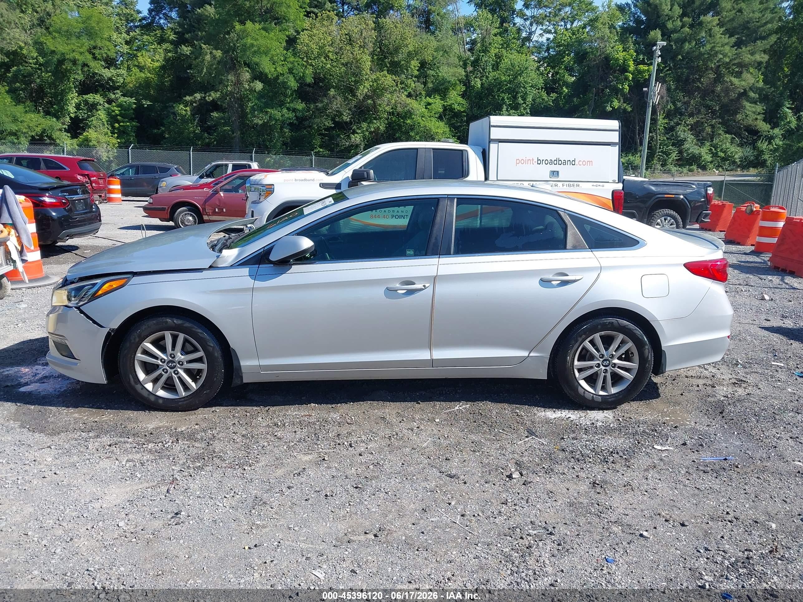 2015 Hyundai Sonata Se Silver vin: 5NPE24AF9FH174512
