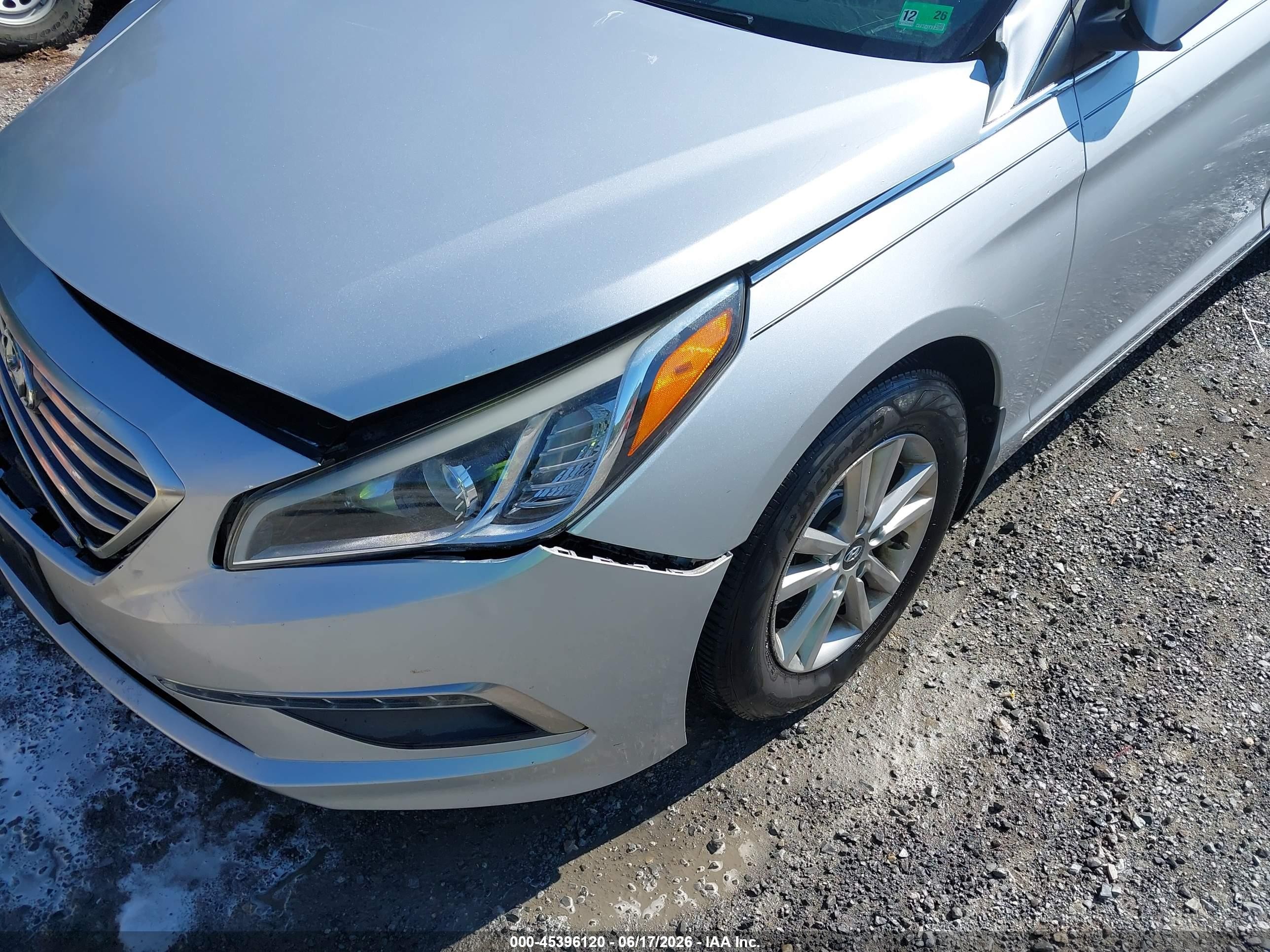 2015 Hyundai Sonata Se Silver vin: 5NPE24AF9FH174512