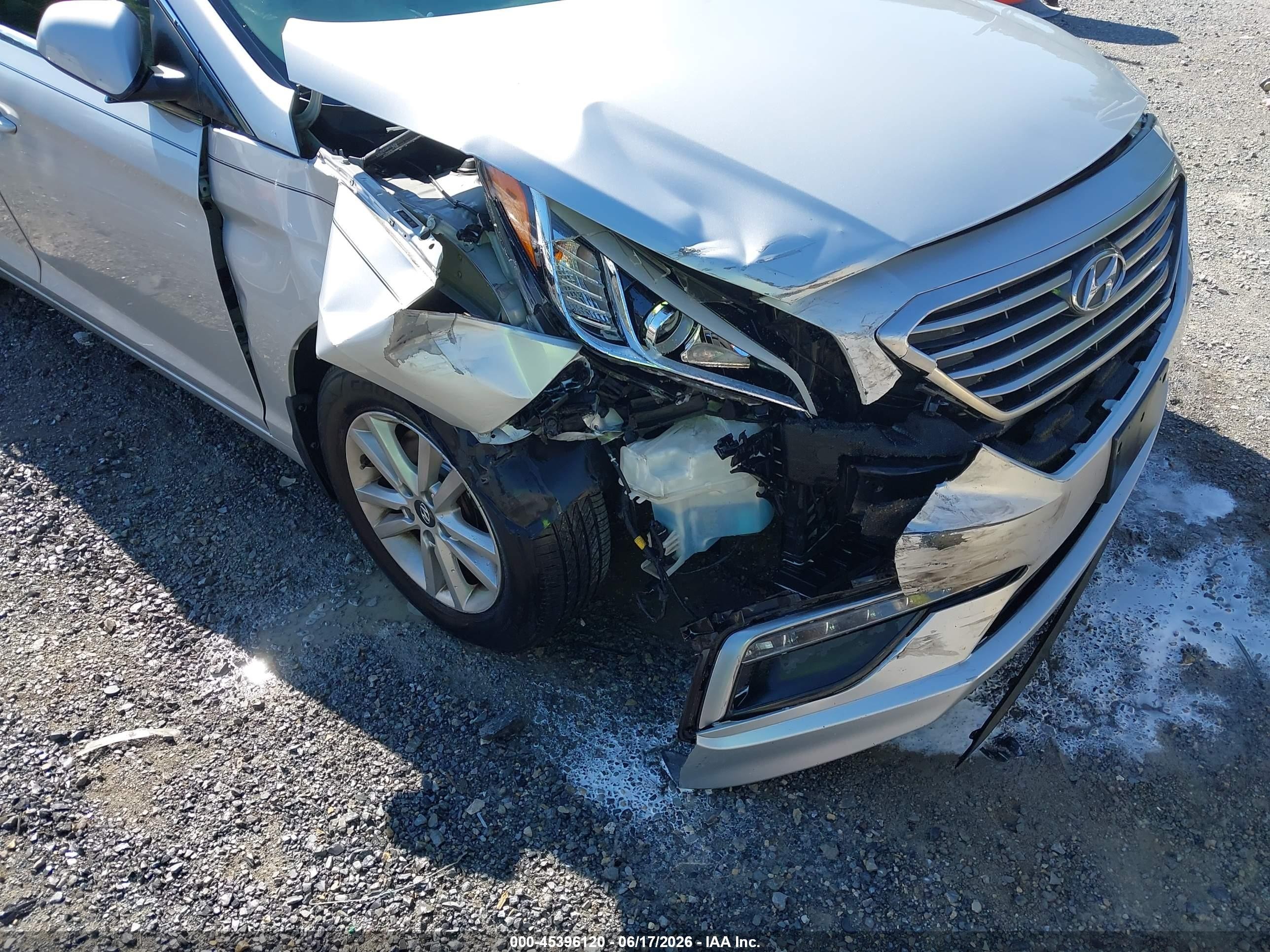 2015 Hyundai Sonata Se Silver vin: 5NPE24AF9FH174512