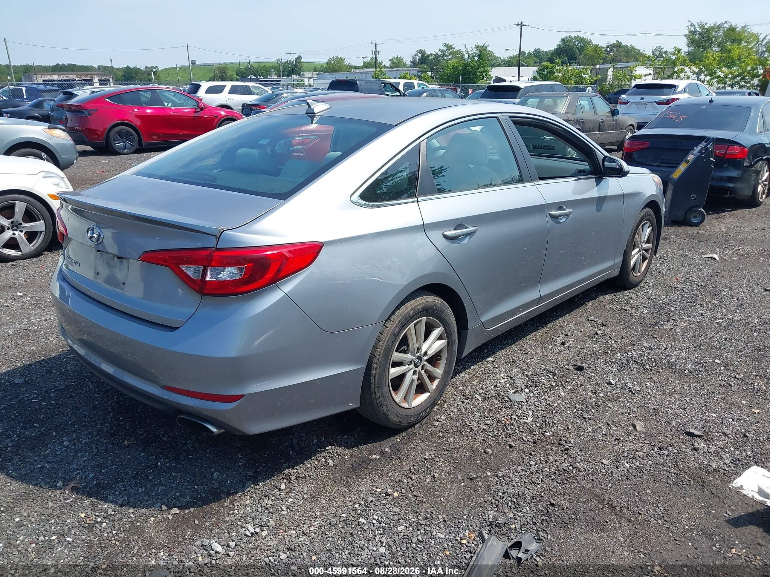 2015 Hyundai Sonata Se Silver vin: 5NPE24AF9FH176258