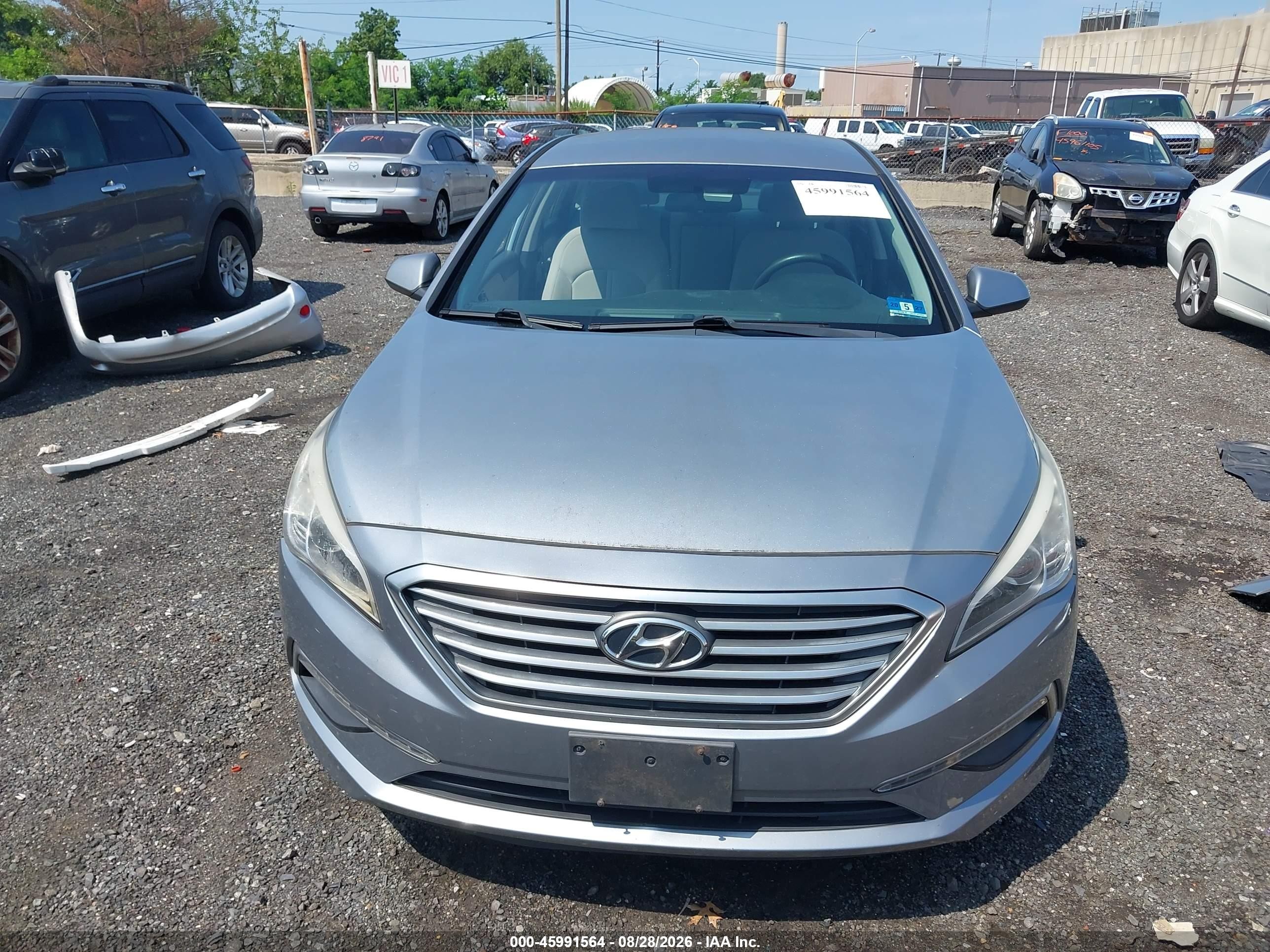 2015 Hyundai Sonata Se Silver vin: 5NPE24AF9FH176258
