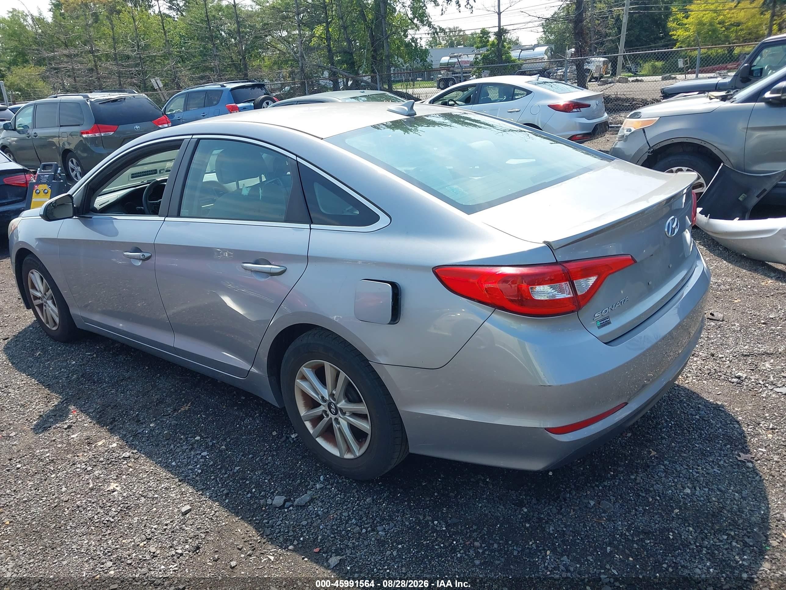 2015 Hyundai Sonata Se Silver vin: 5NPE24AF9FH176258