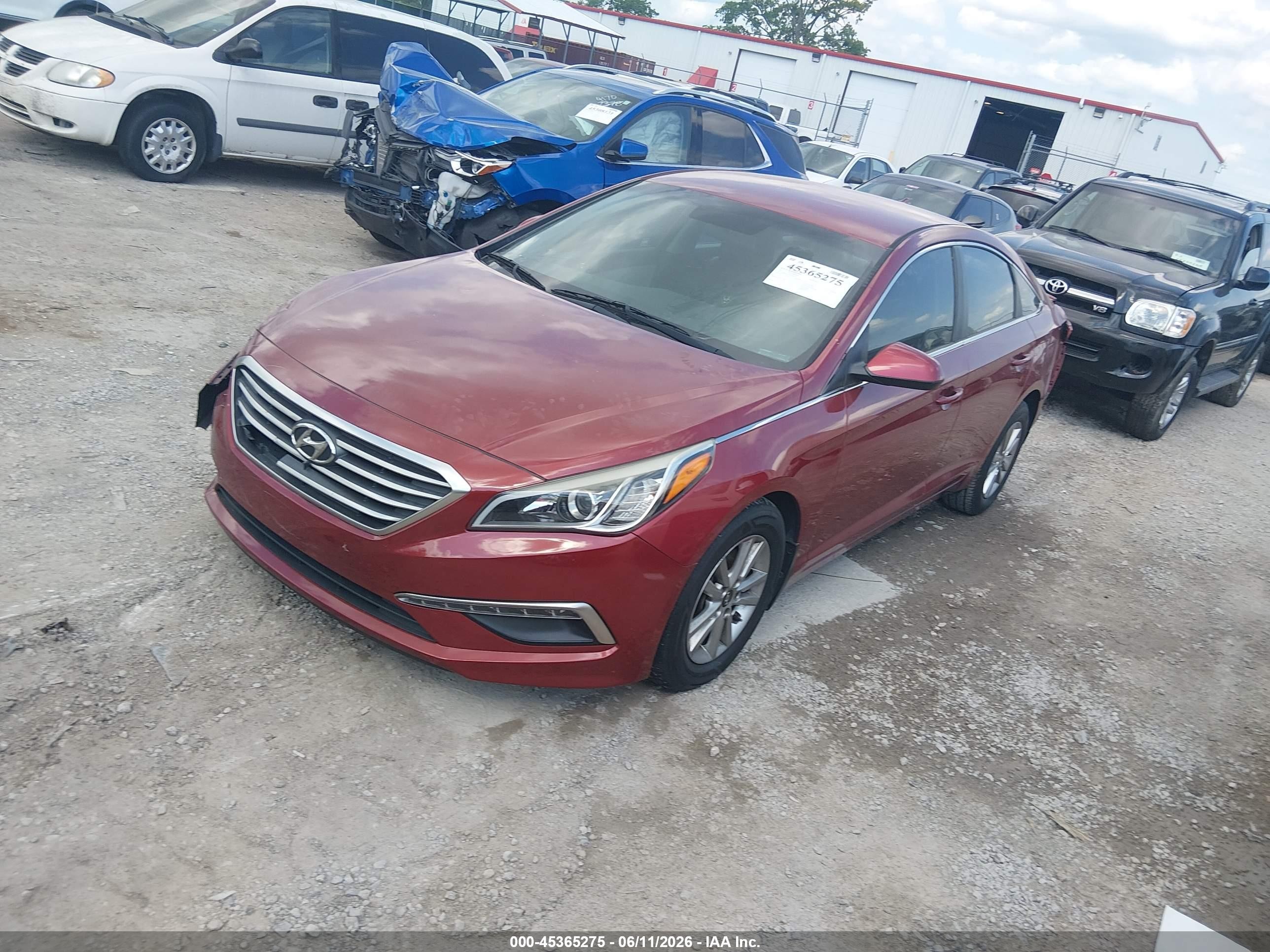 2015 Hyundai Sonata Se Red vin: 5NPE24AF9FH176549