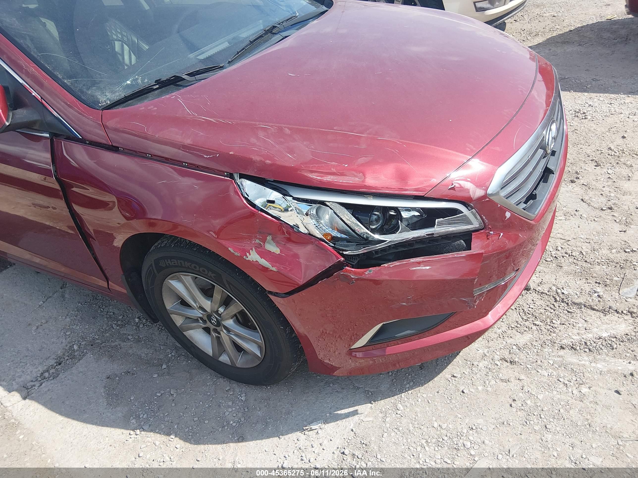2015 Hyundai Sonata Se Red vin: 5NPE24AF9FH176549