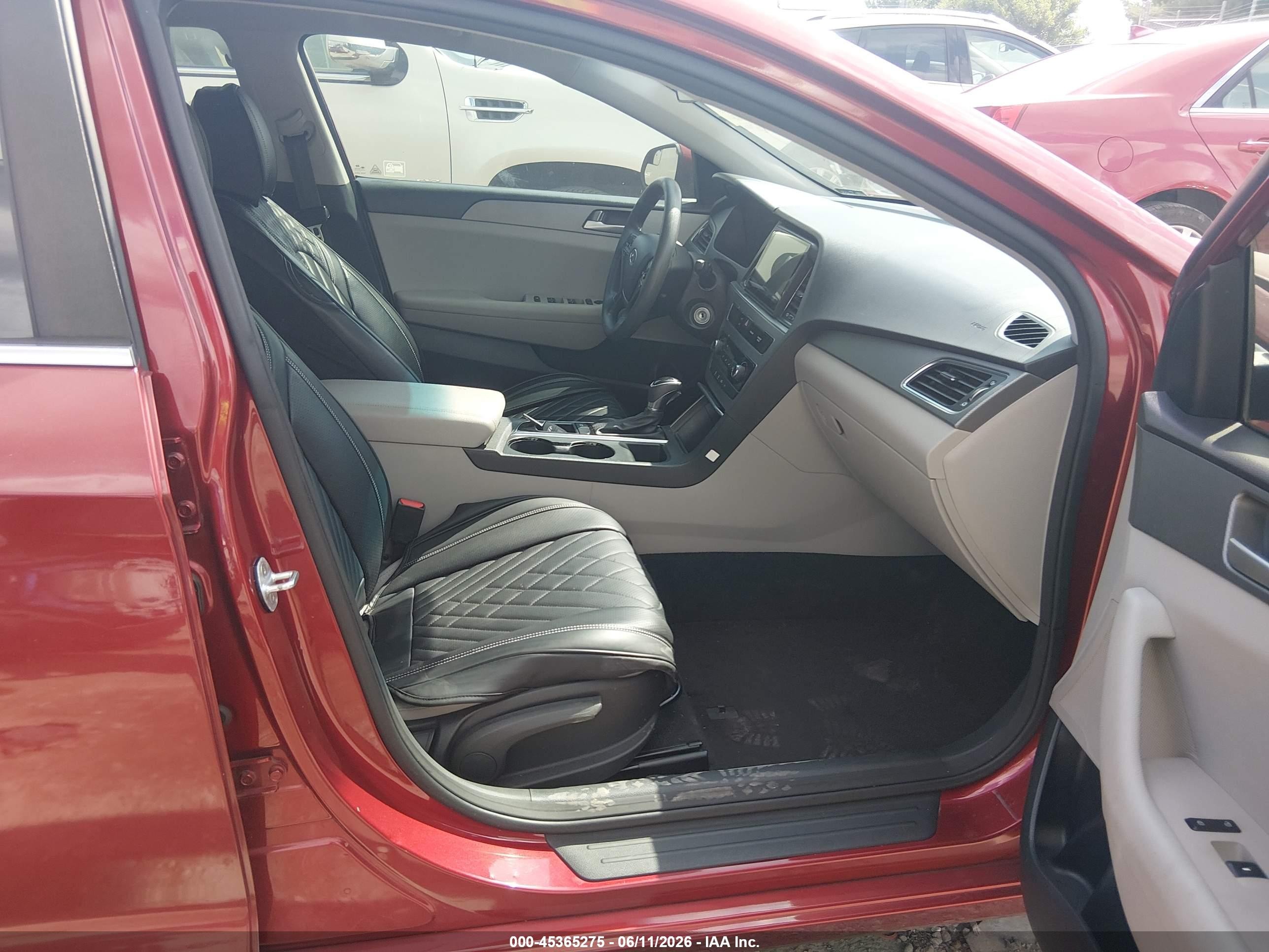 2015 Hyundai Sonata Se Red vin: 5NPE24AF9FH176549