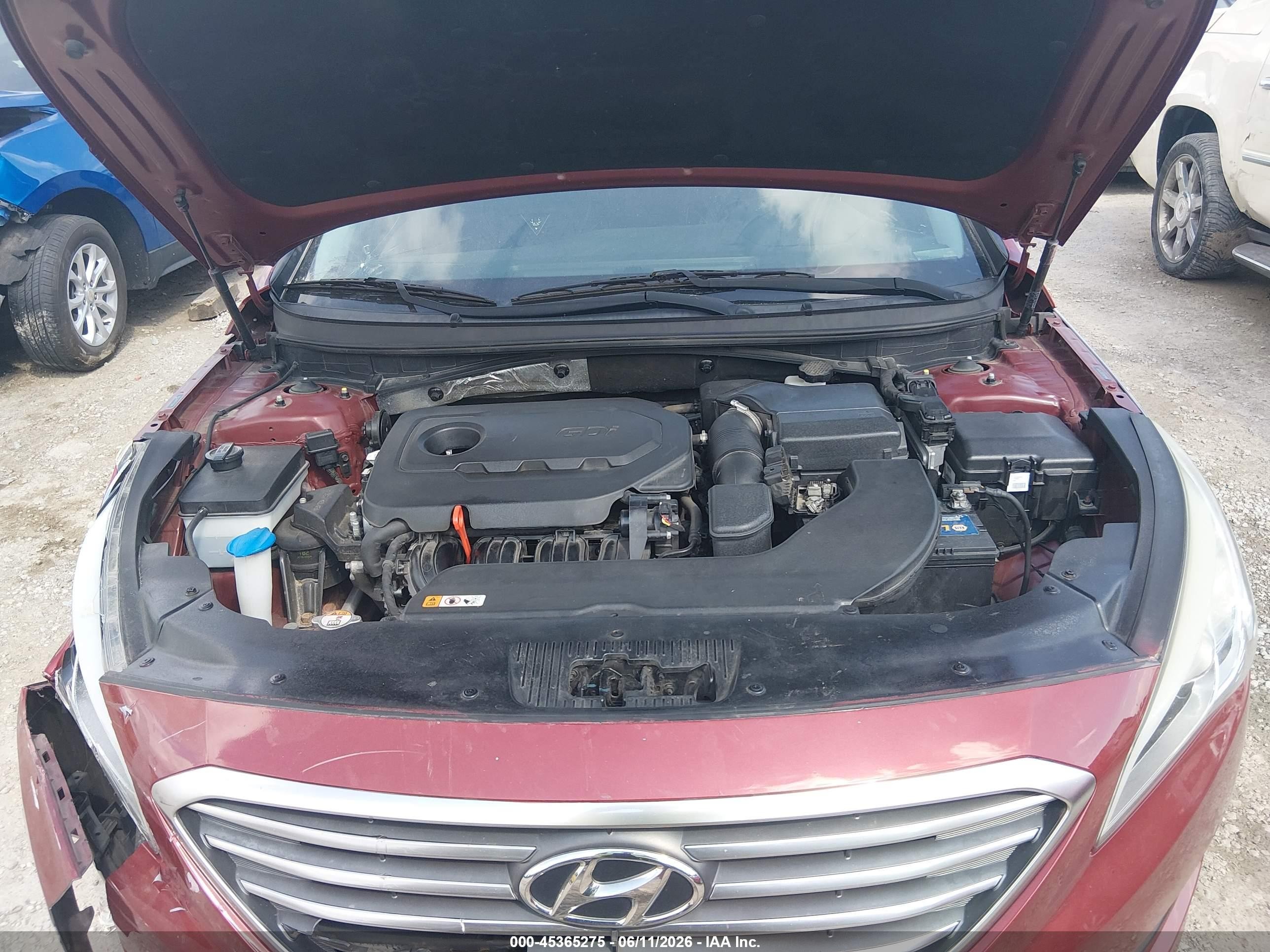 2015 Hyundai Sonata Se Red vin: 5NPE24AF9FH176549