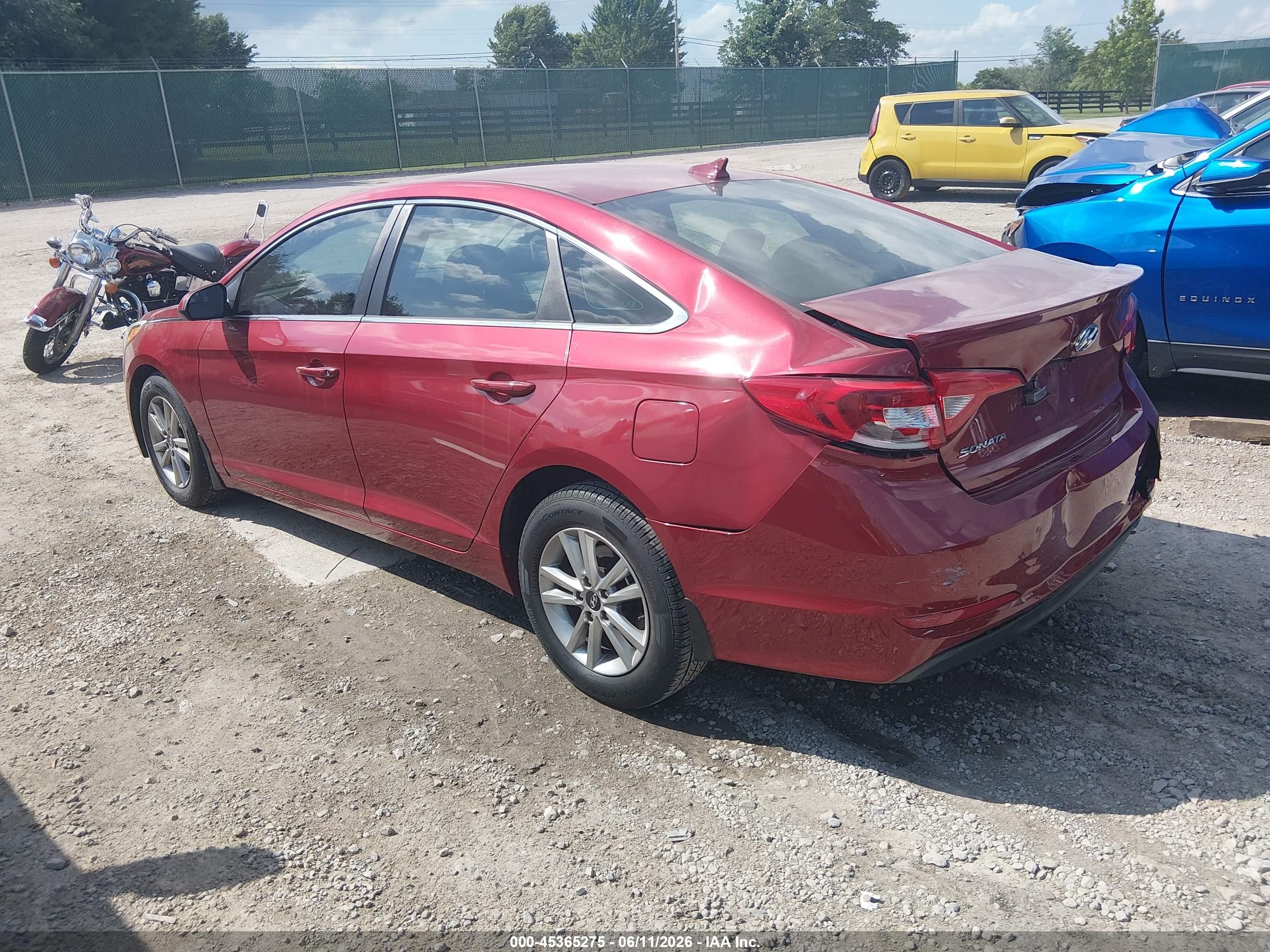 2015 Hyundai Sonata Se Red vin: 5NPE24AF9FH176549