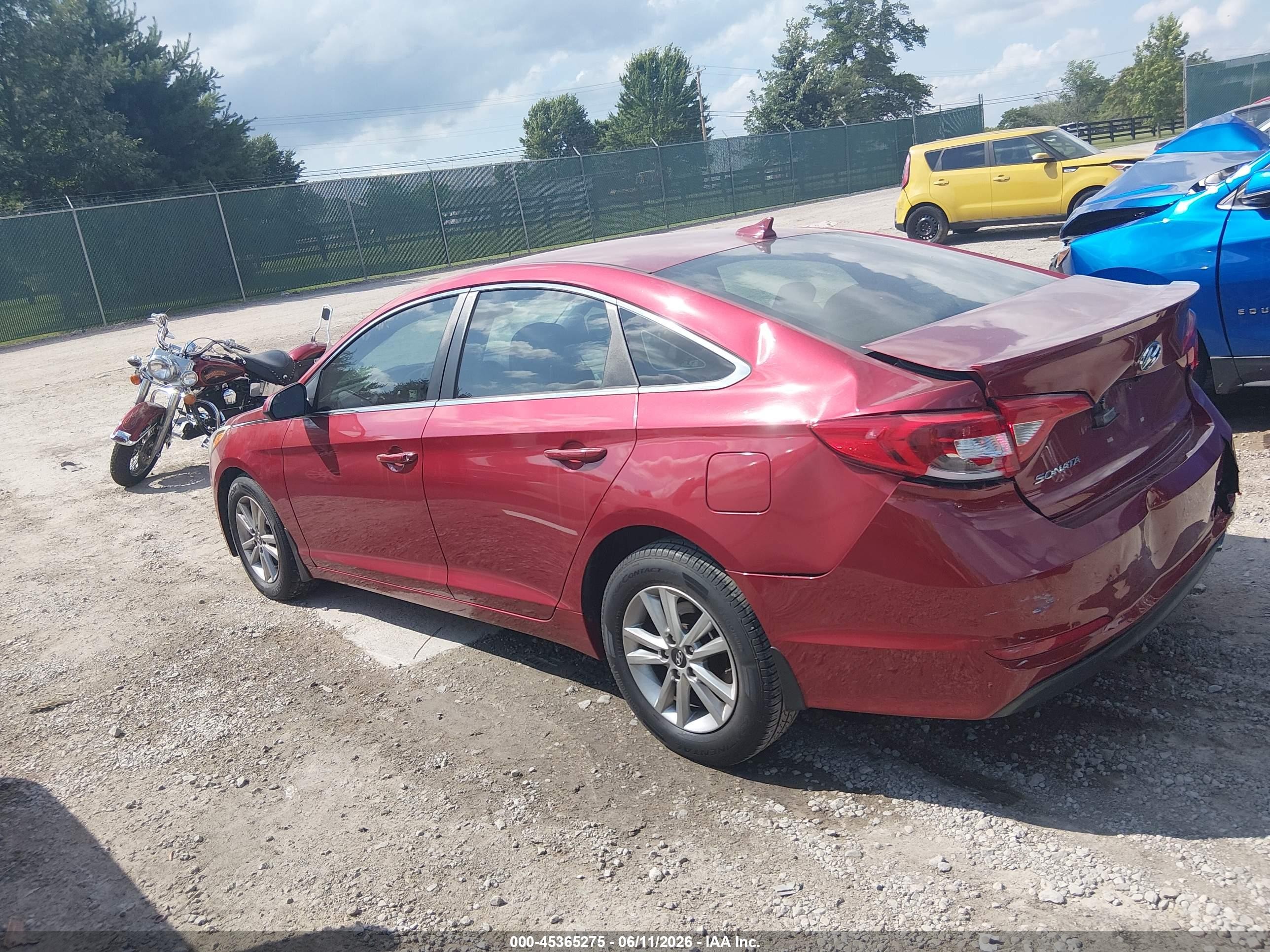 2015 Hyundai Sonata Se Red vin: 5NPE24AF9FH176549