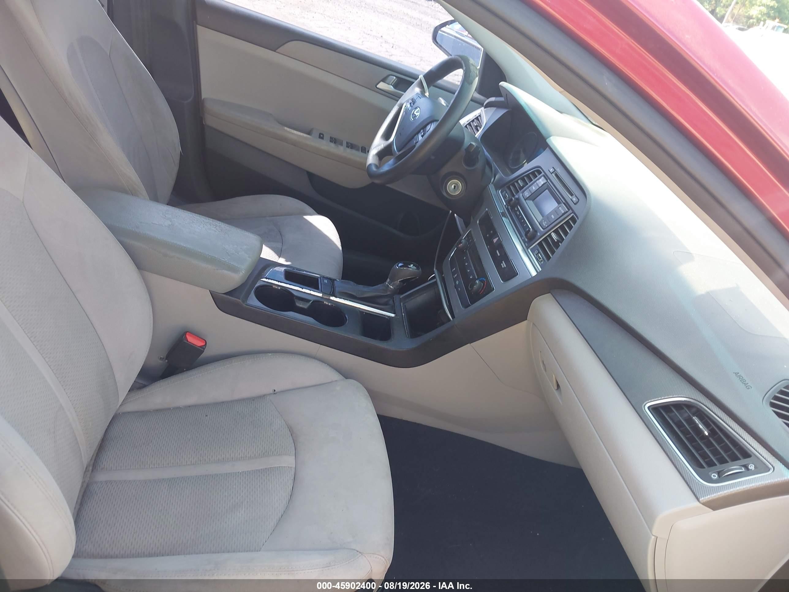 2015 Hyundai Sonata Se Красный vin: 5NPE24AF9FH176597
