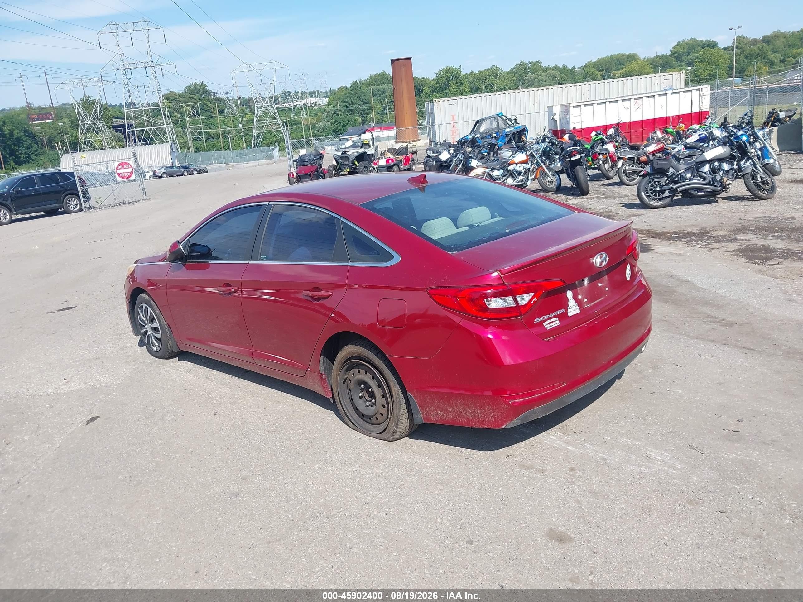 2015 Hyundai Sonata Se Красный vin: 5NPE24AF9FH176597