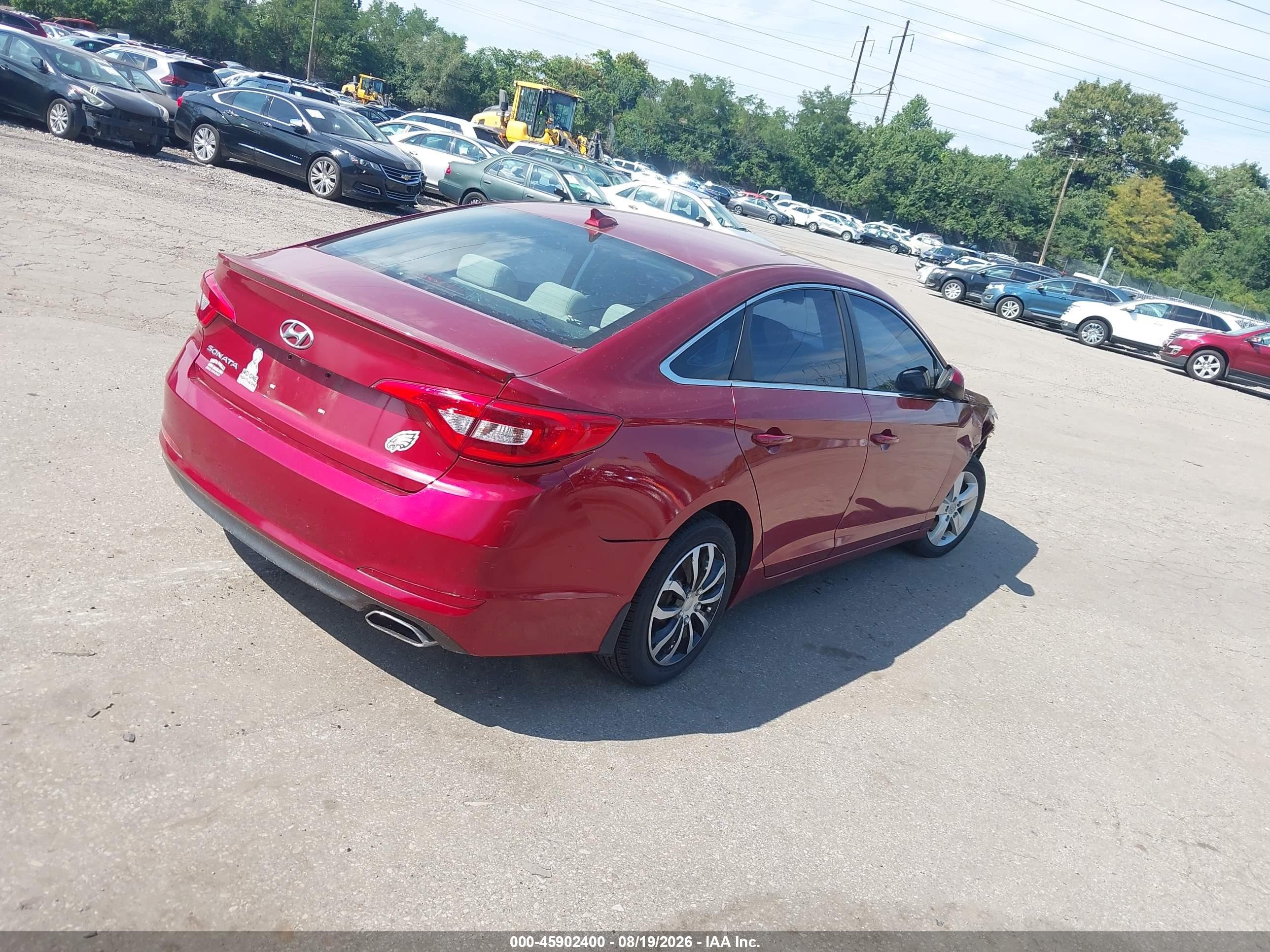 2015 Hyundai Sonata Se Красный vin: 5NPE24AF9FH176597