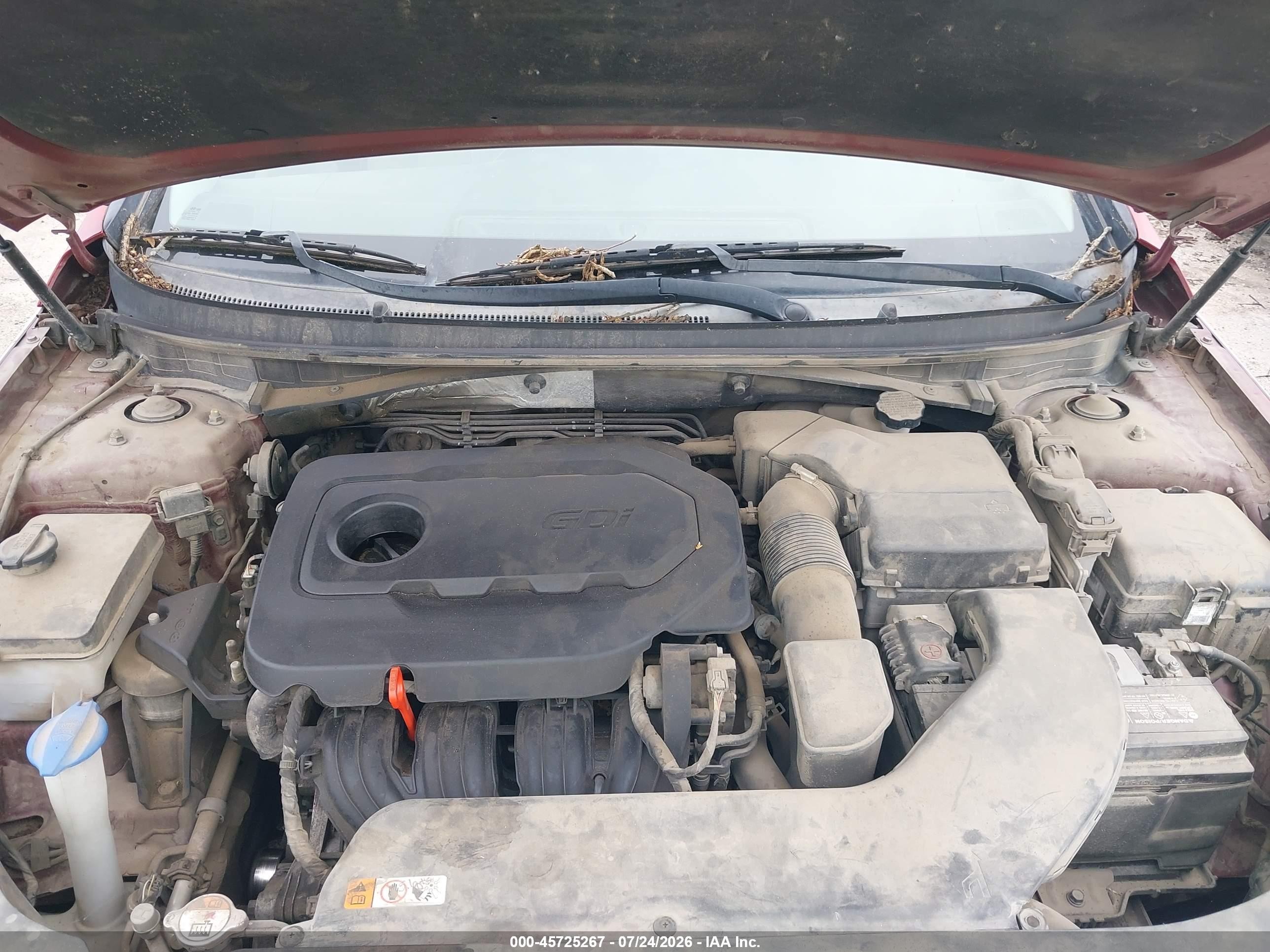 2015 Hyundai Sonata Se Burgundy vin: 5NPE24AF9FH177572