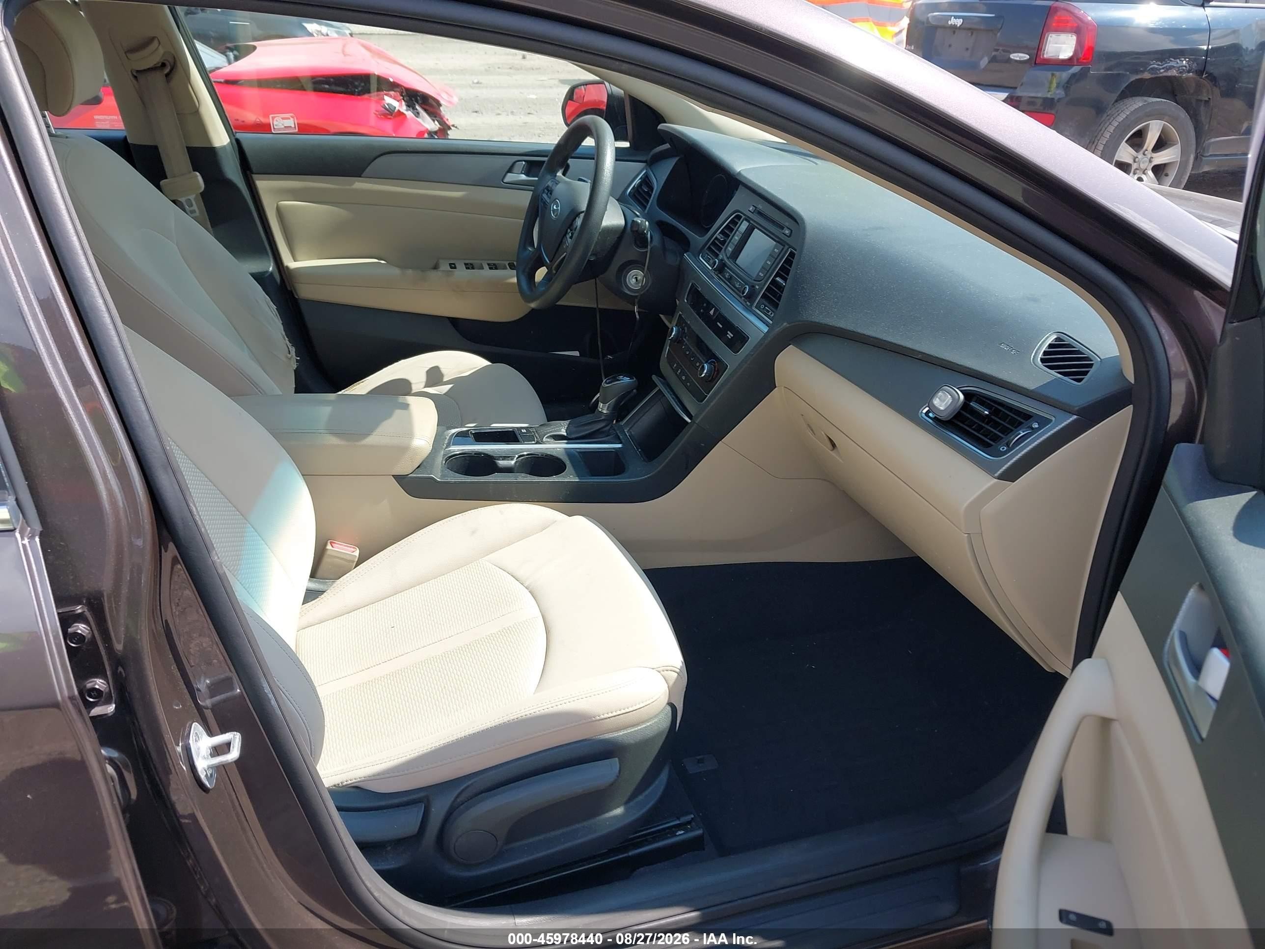 2015 Hyundai Sonata Se Brown vin: 5NPE24AF9FH184554