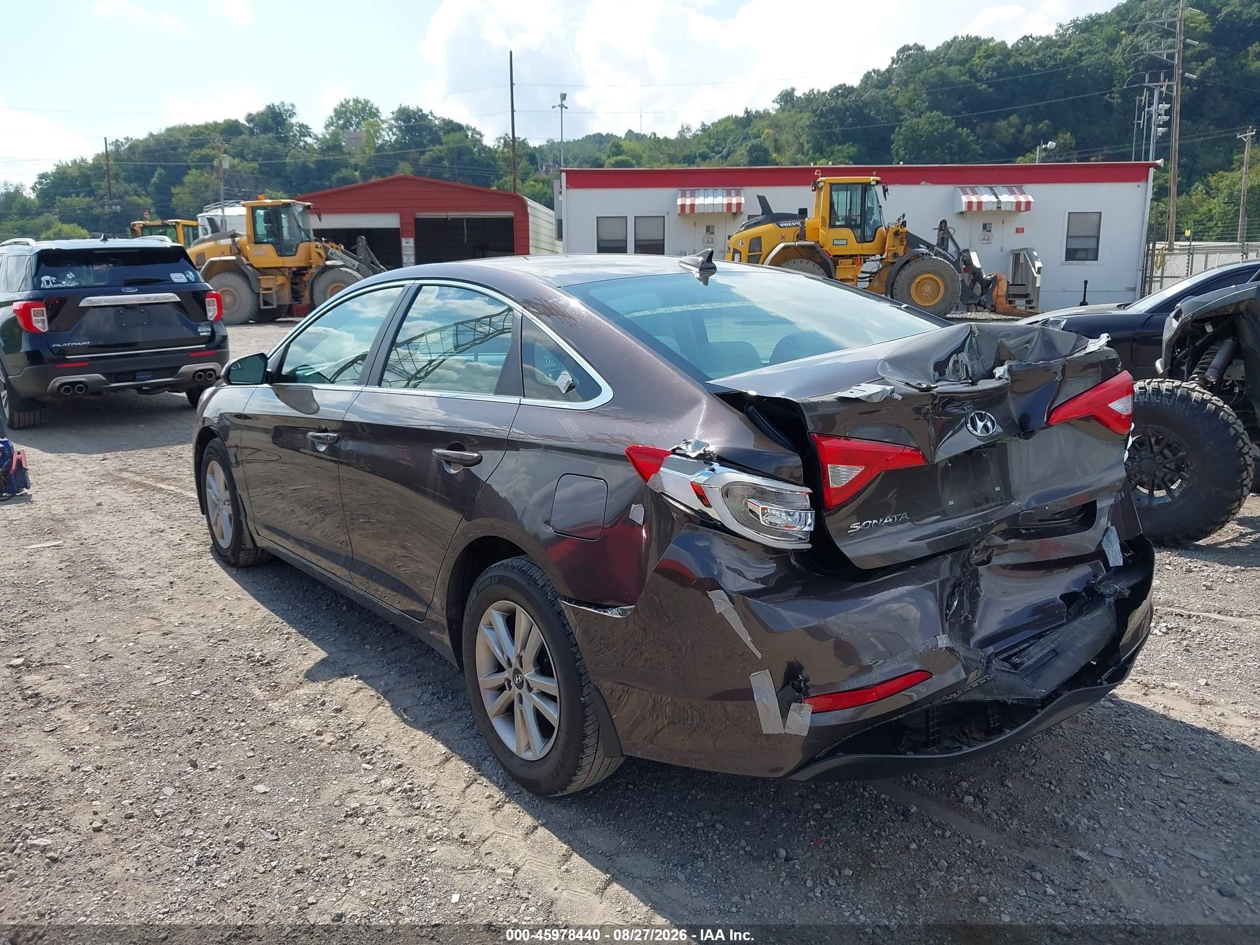 2015 Hyundai Sonata Se Brown vin: 5NPE24AF9FH184554