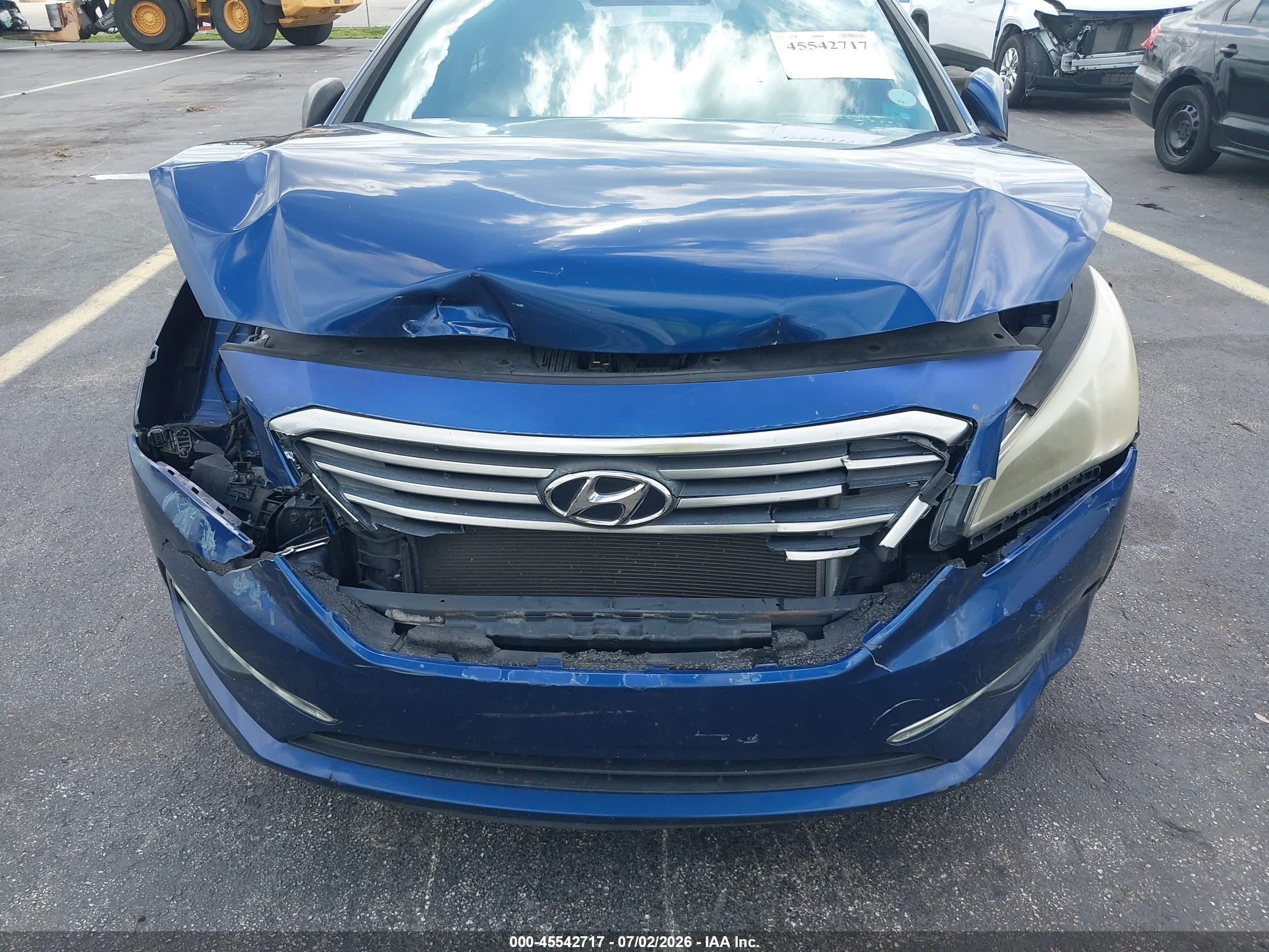 2015 Hyundai Sonata Se Blue vin: 5NPE24AF9FH185364