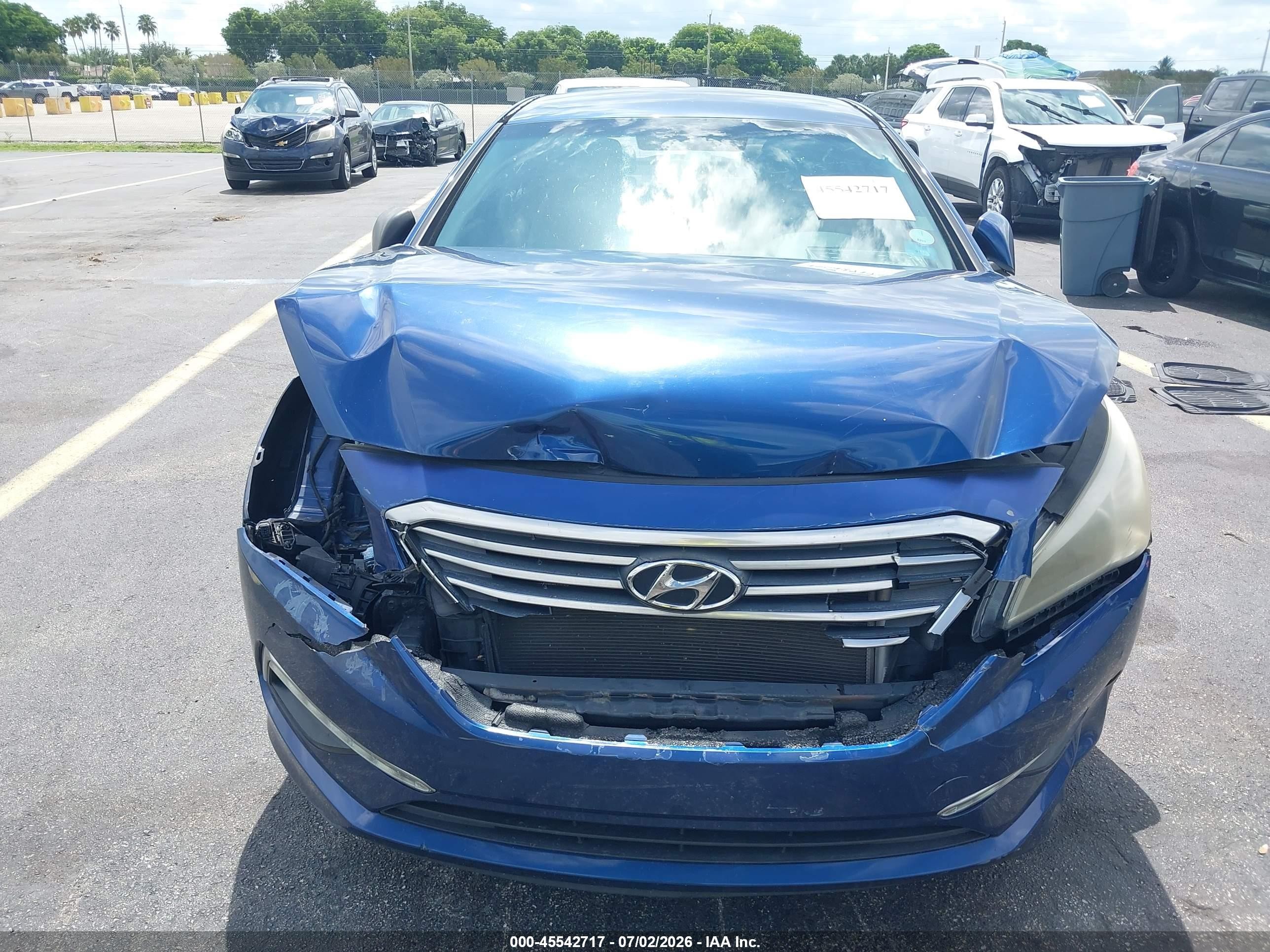2015 Hyundai Sonata Se Blue vin: 5NPE24AF9FH185364
