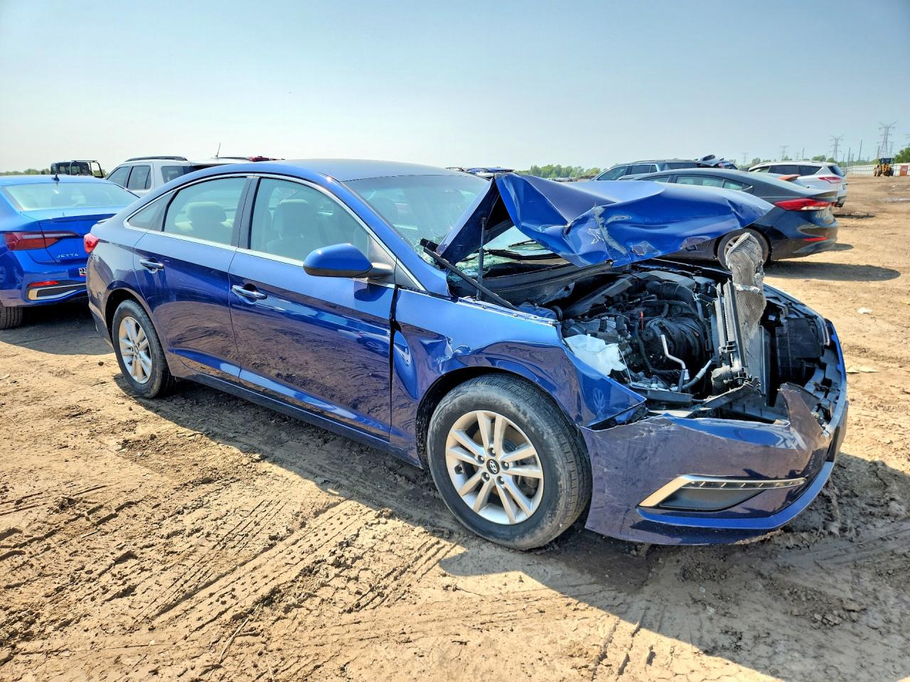 2015 Hyundai Sonata Se Blue vin: 5NPE24AF9FH201935