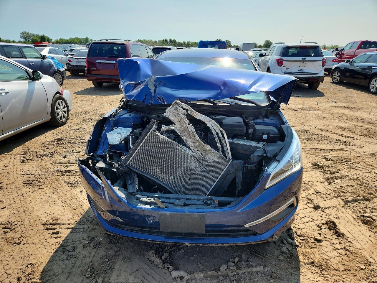 2015 Hyundai Sonata Se Blue vin: 5NPE24AF9FH201935