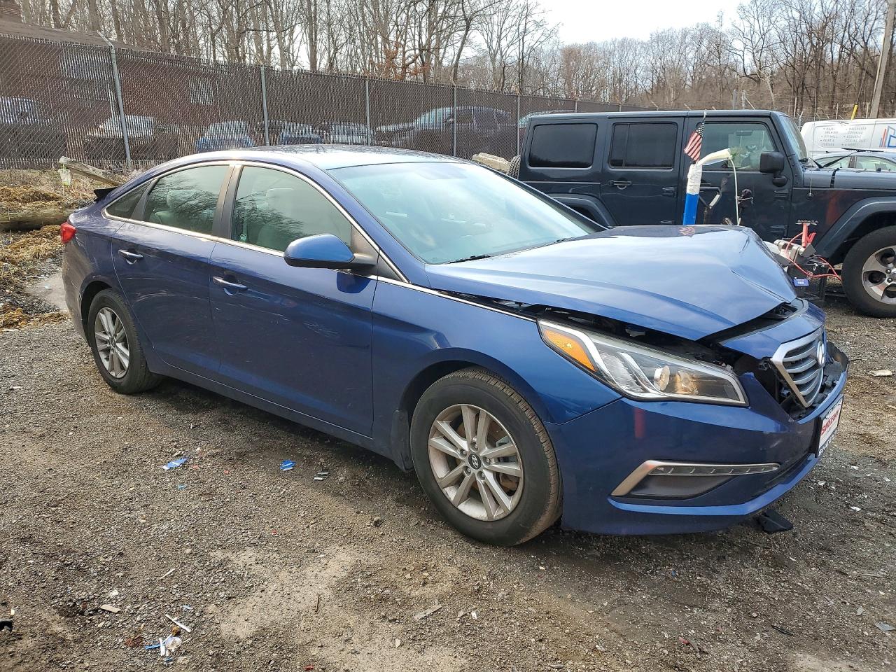 2015 Hyundai Sonata Se Blue vin: 5NPE24AF9FH211199