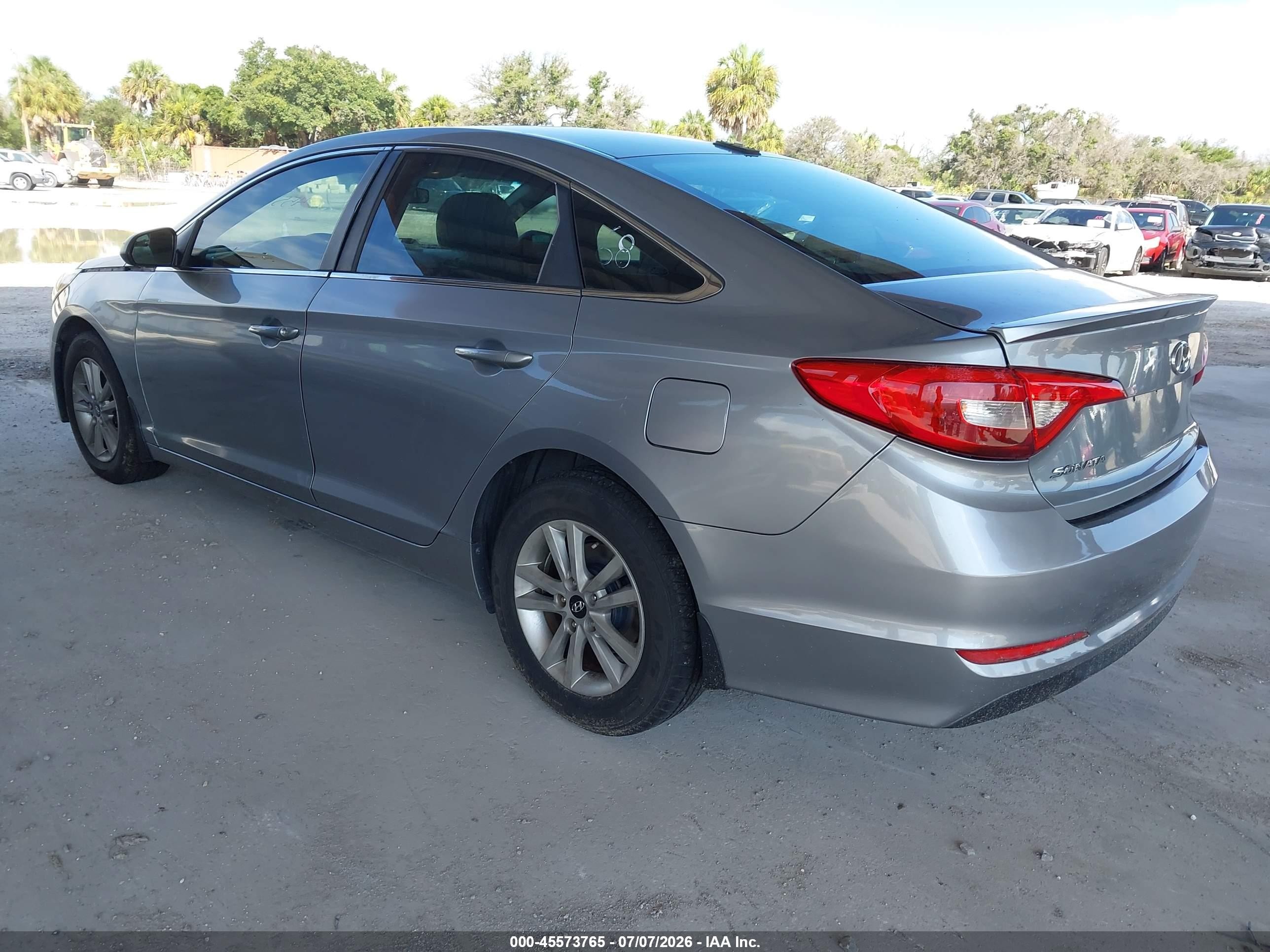 2015 Hyundai Sonata Se Gray vin: 5NPE24AF9FH214894