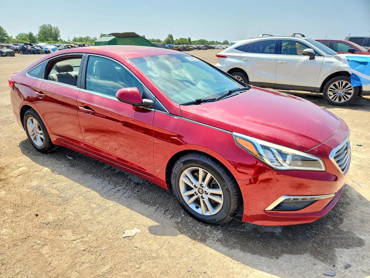 2015 Hyundai Sonata Se Burgundy vin: 5NPE24AF9FH217276
