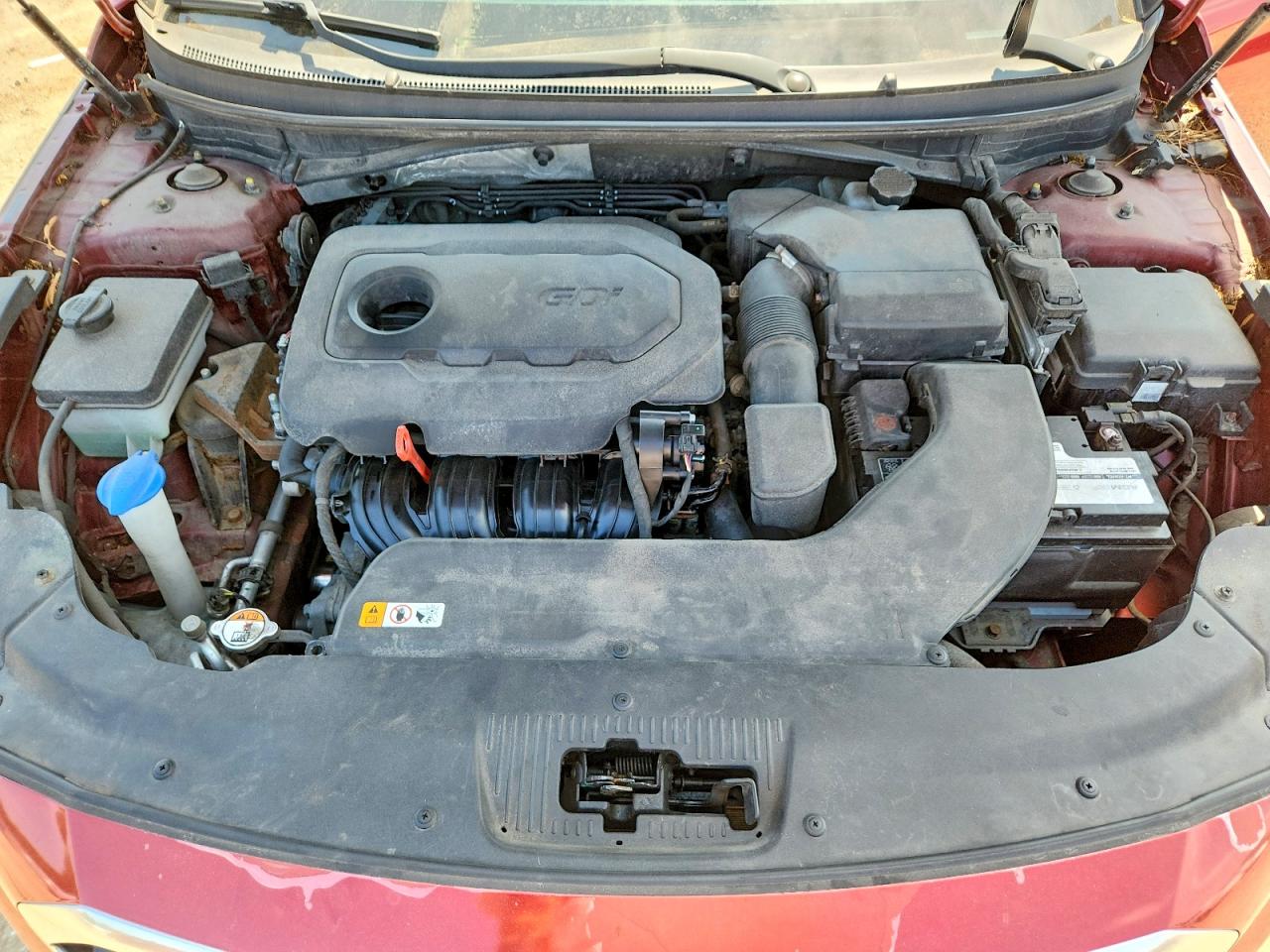2015 Hyundai Sonata Se Burgundy vin: 5NPE24AF9FH217276