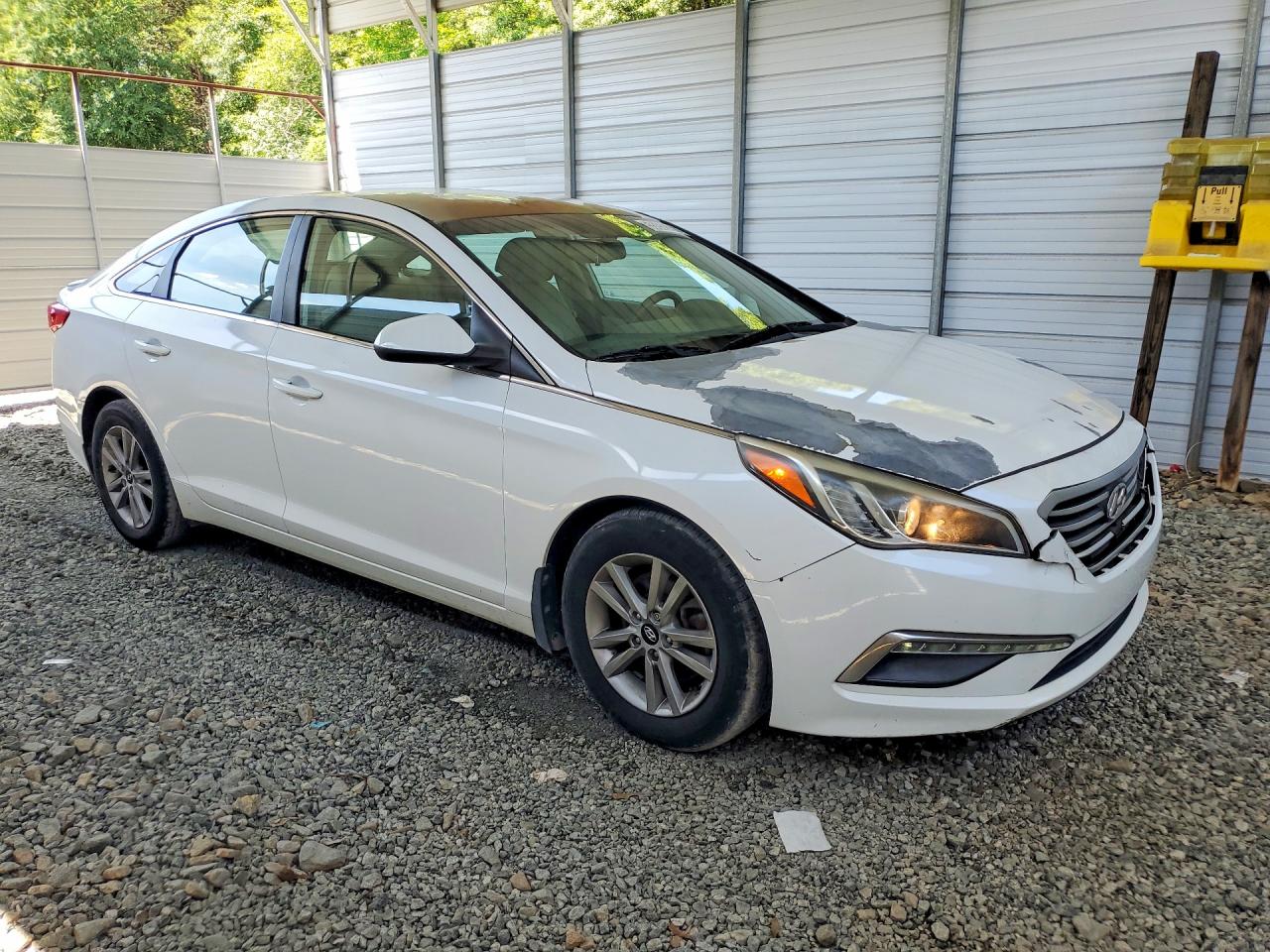 2015 Hyundai Sonata Se White vin: 5NPE24AF9FH222848