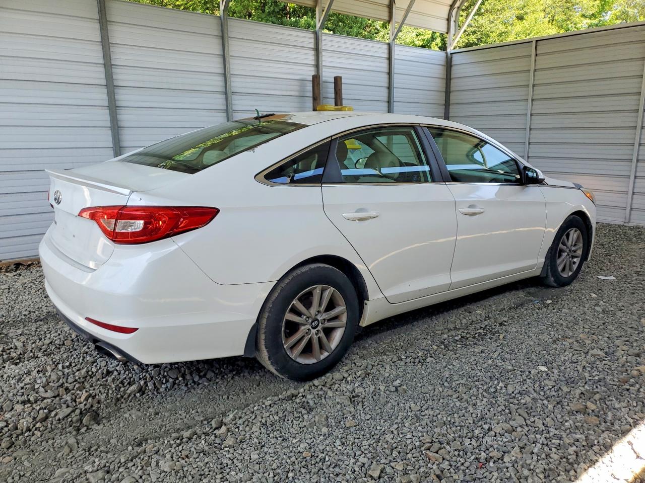 2015 Hyundai Sonata Se White vin: 5NPE24AF9FH222848