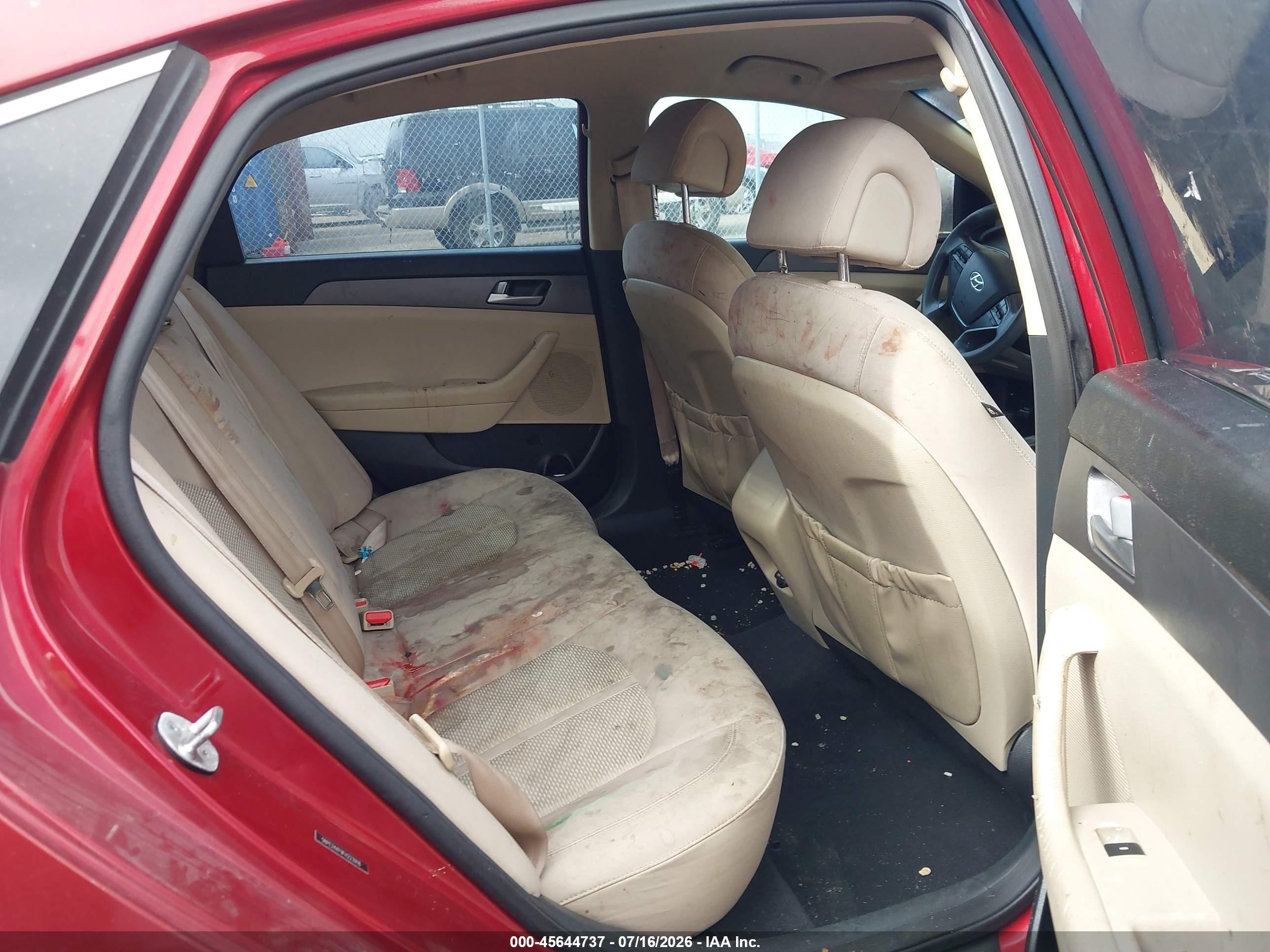 2015 Hyundai Sonata Se Red vin: 5NPE24AF9FH223918