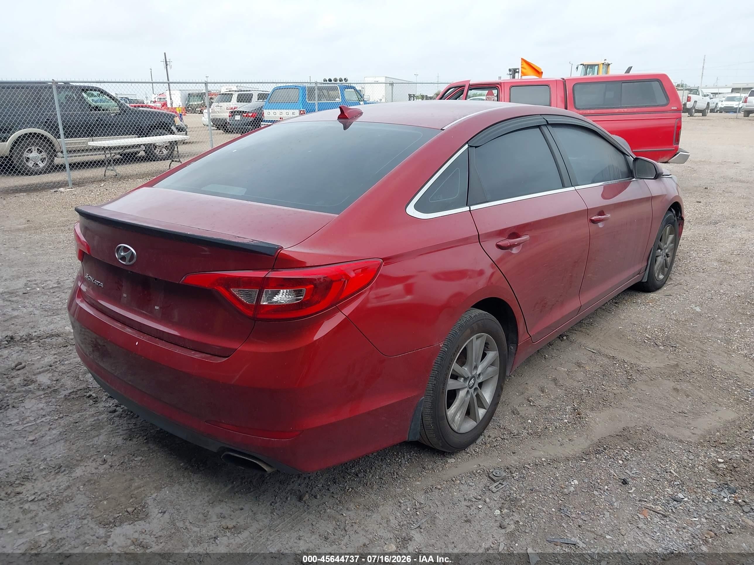 2015 Hyundai Sonata Se Red vin: 5NPE24AF9FH223918