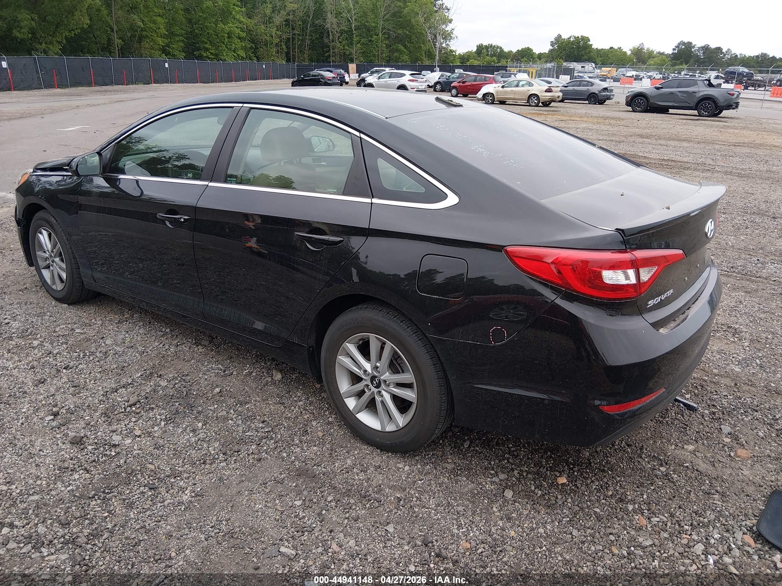 2015 Hyundai Sonata Se Black vin: 5NPE24AF9FH226785