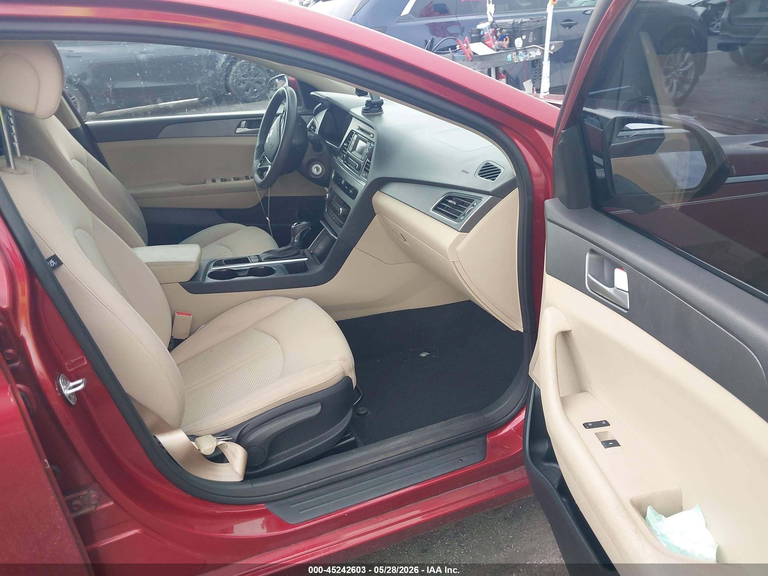 2015 Hyundai Sonata Se Red vin: 5NPE24AF9FH227483