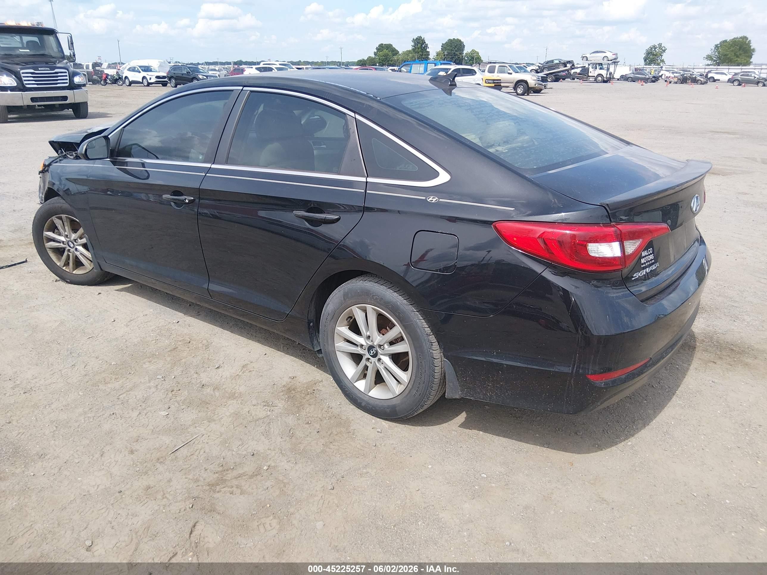 2015 Hyundai Sonata Se Black vin: 5NPE24AF9FH234871