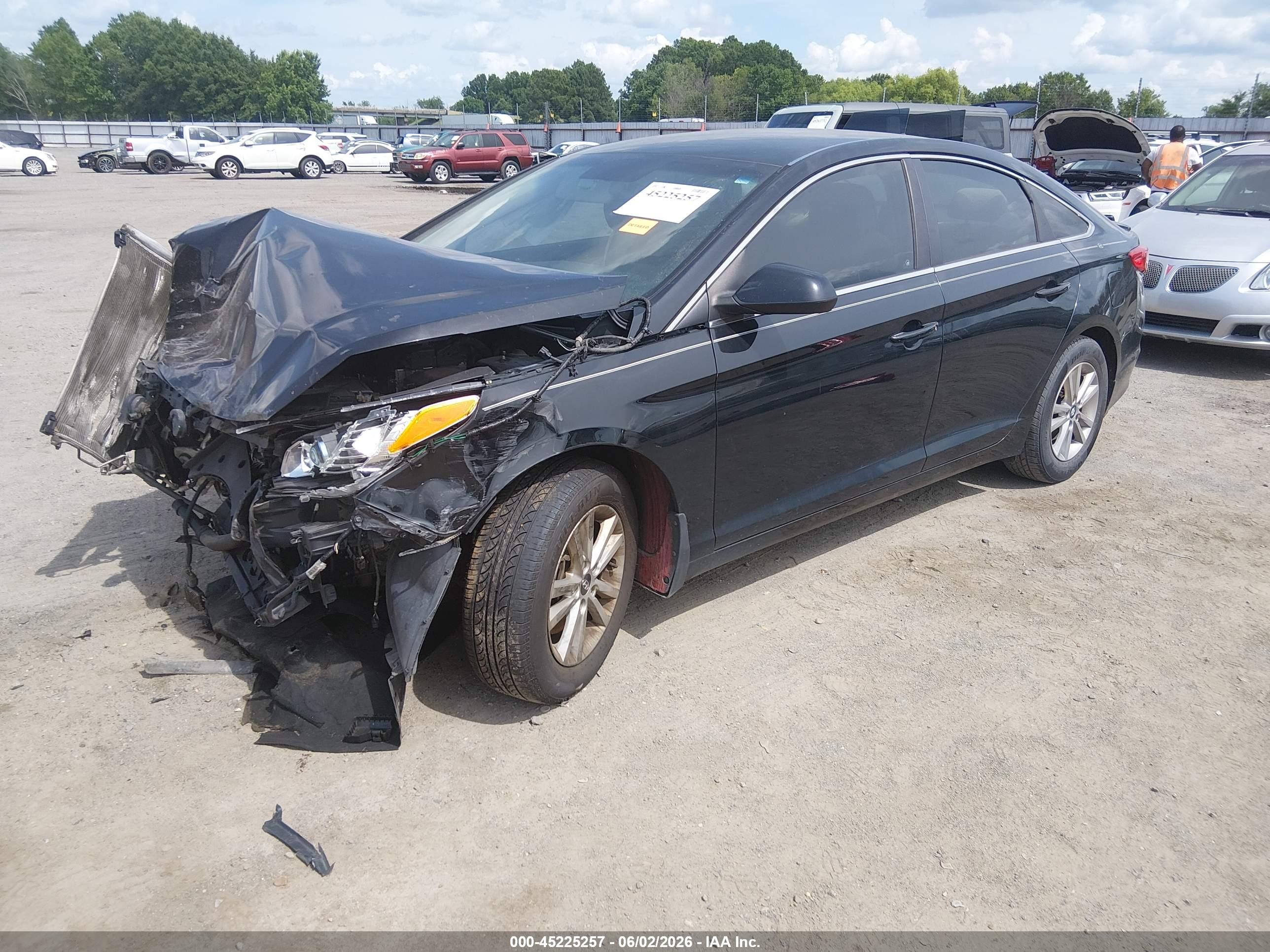2015 Hyundai Sonata Se Black vin: 5NPE24AF9FH234871