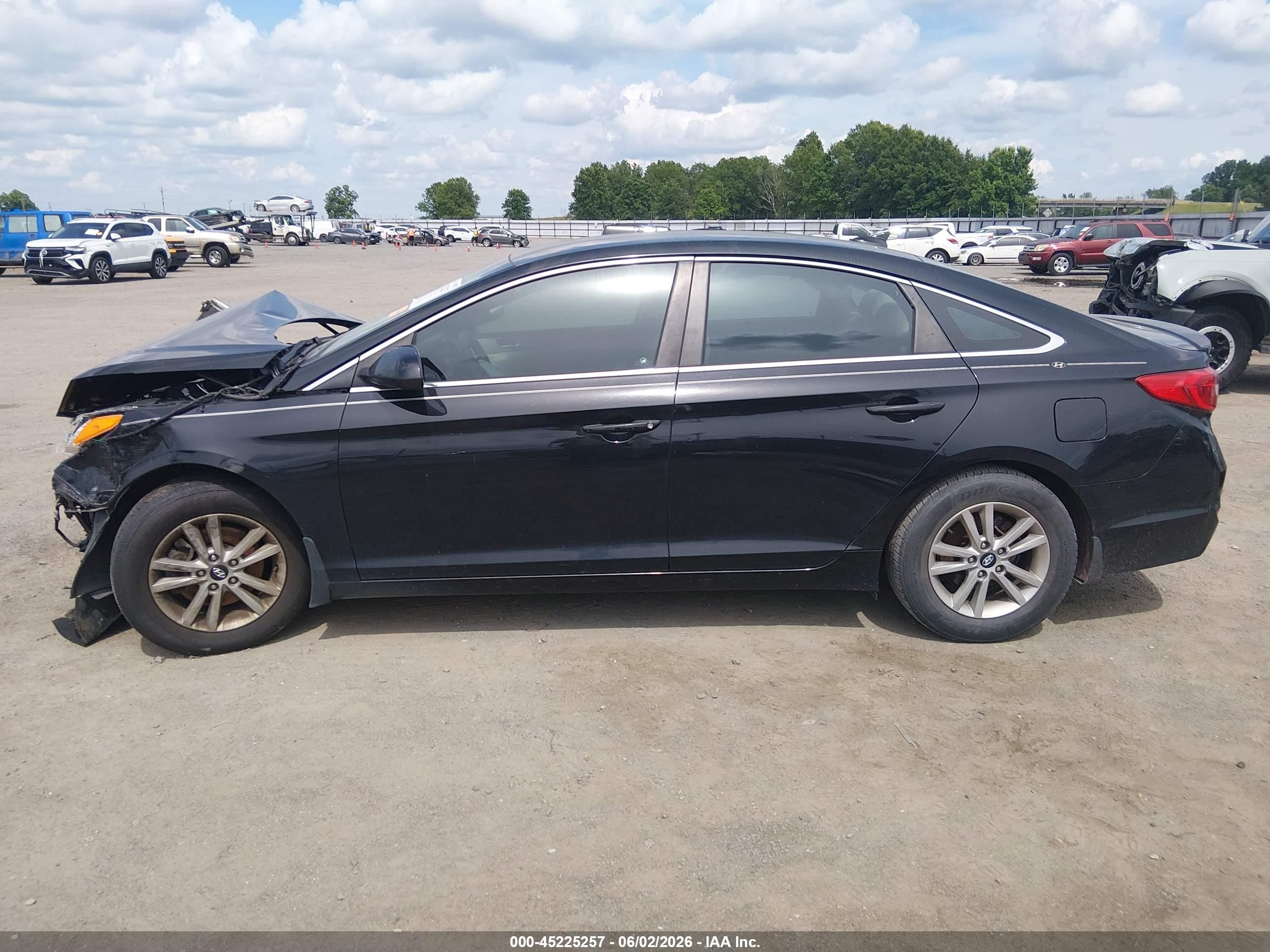 2015 Hyundai Sonata Se Black vin: 5NPE24AF9FH234871