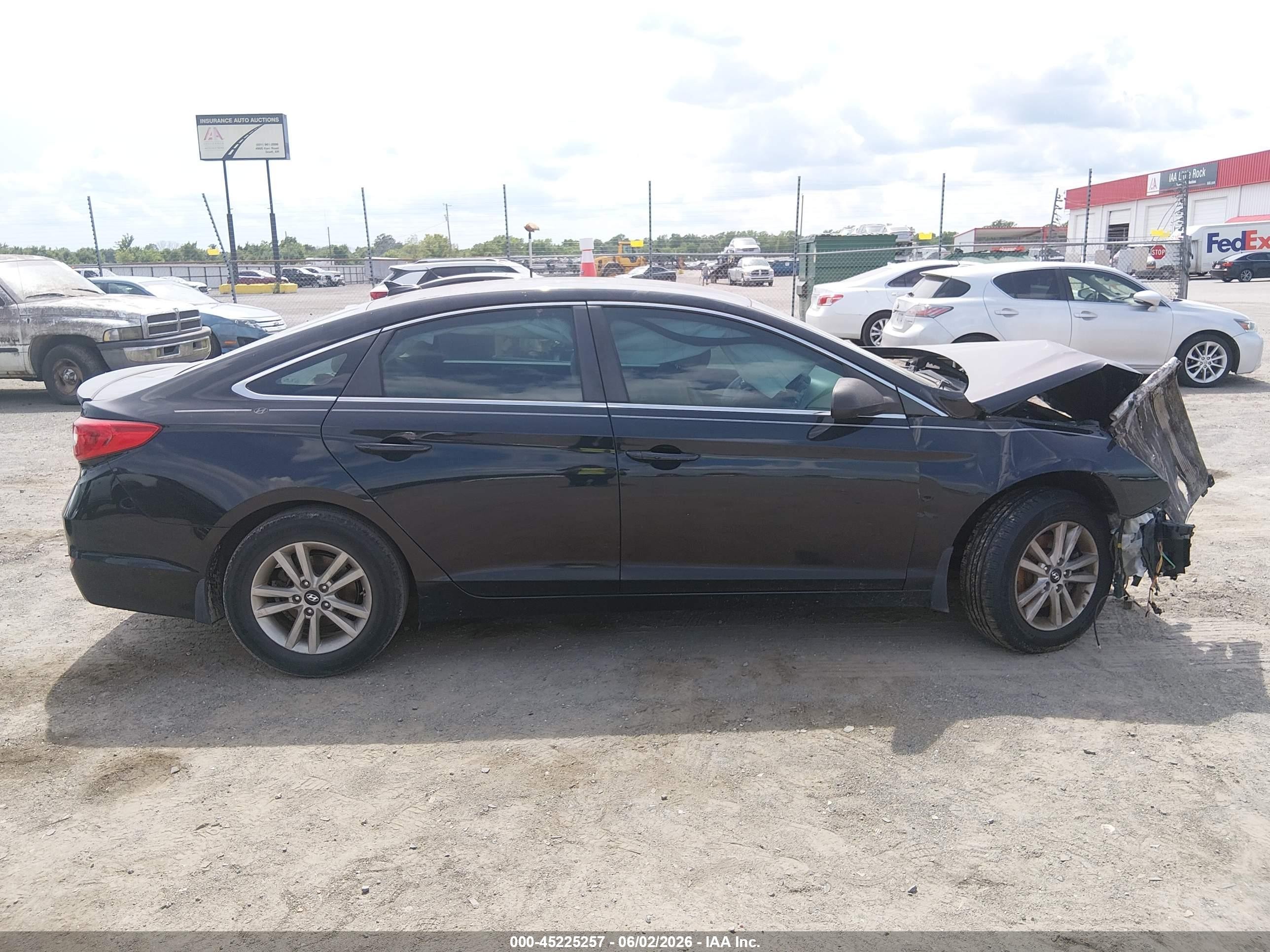 2015 Hyundai Sonata Se Black vin: 5NPE24AF9FH234871