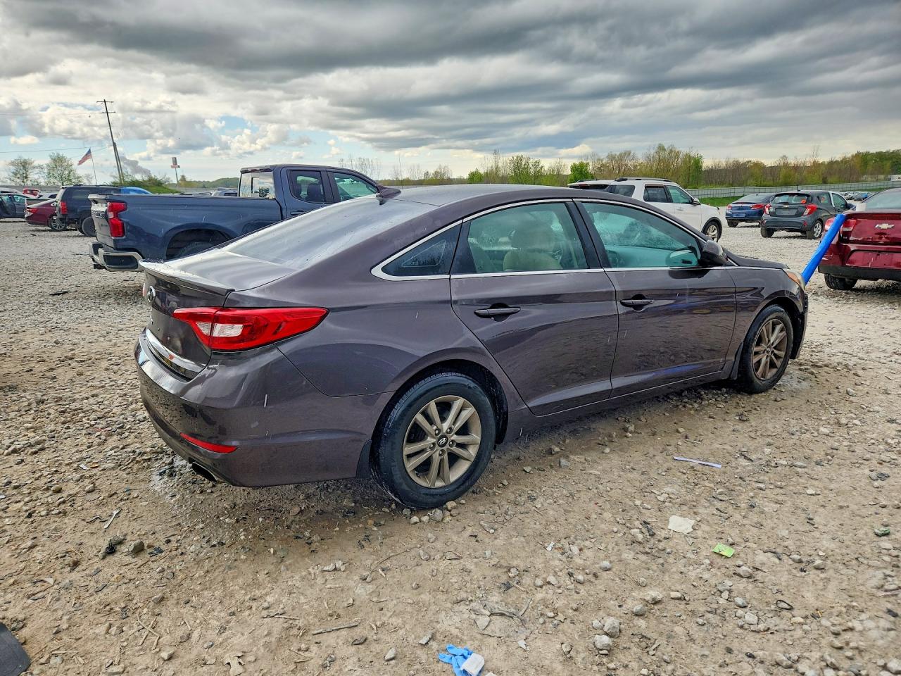 2015 Hyundai Sonata Se Gray vin: 5NPE24AF9FH236992