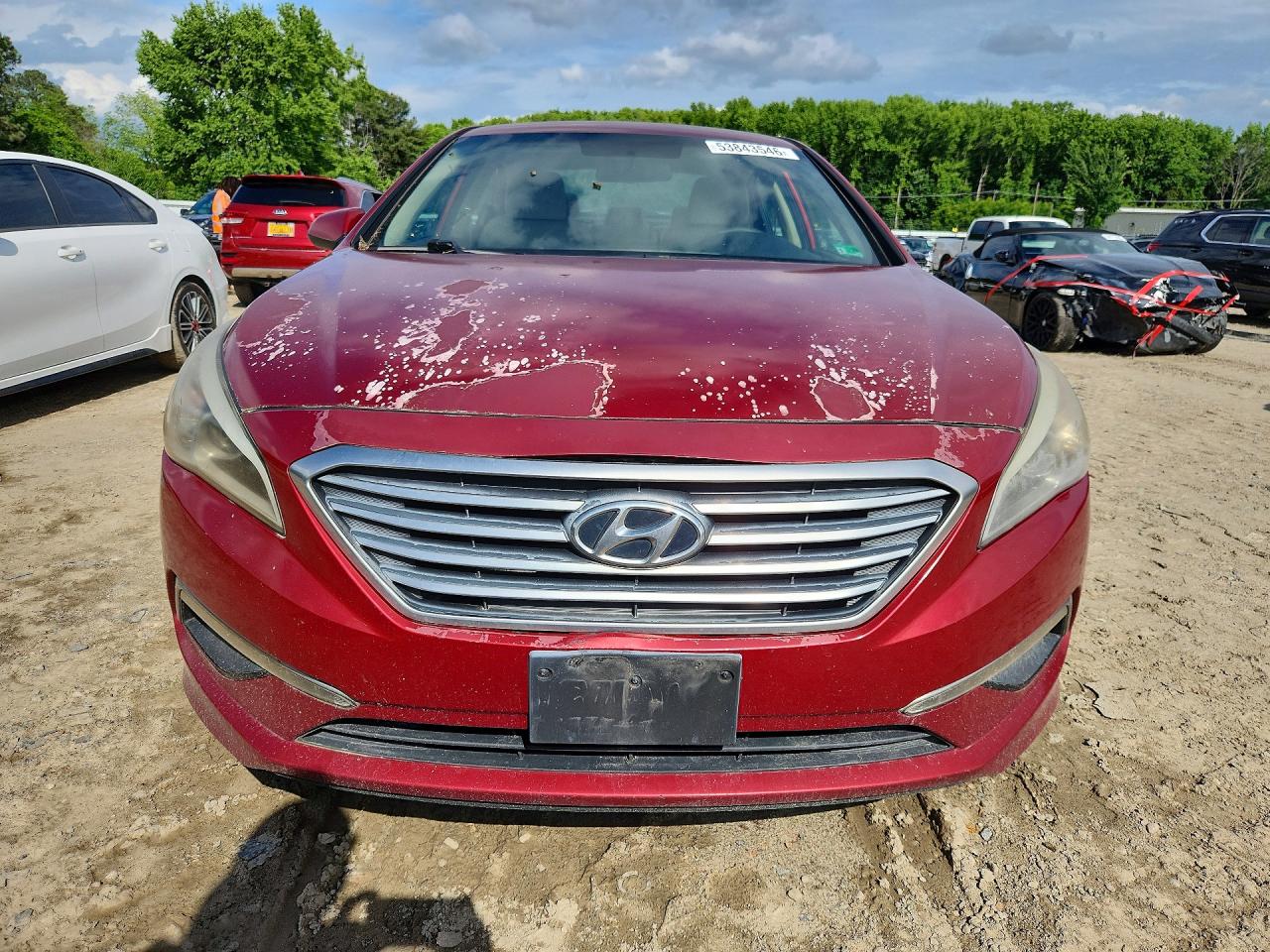 2015 Hyundai Sonata Red vin: 5NPE24AF9FH239326