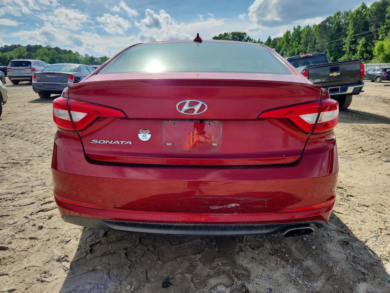 2015 Hyundai Sonata Red vin: 5NPE24AF9FH239326