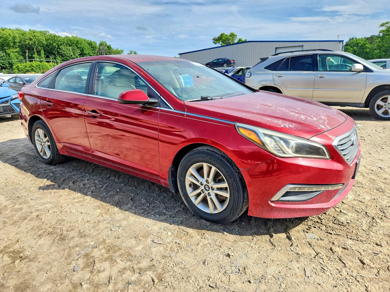 2015 Hyundai Sonata Red vin: 5NPE24AF9FH239326