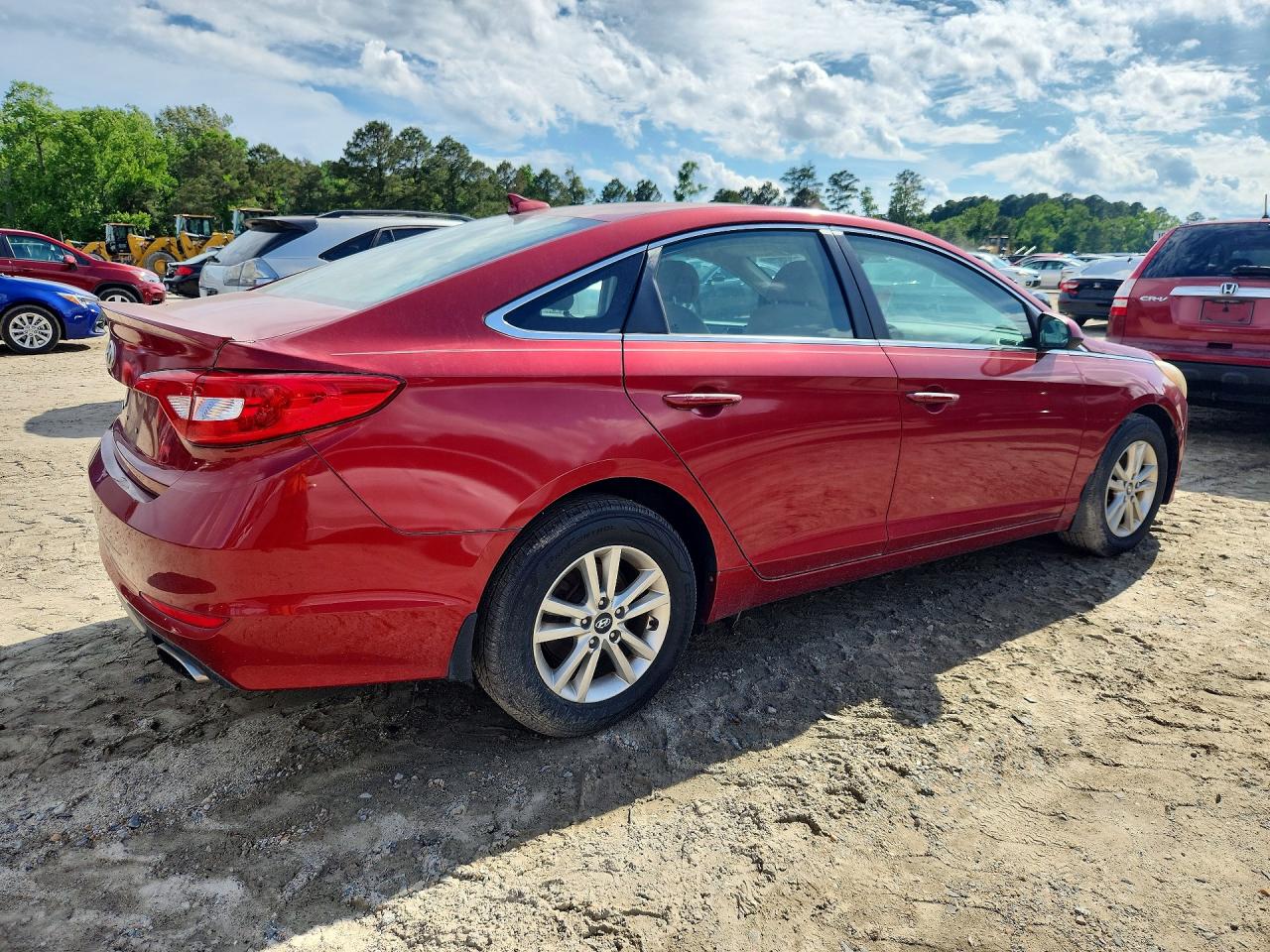 2015 Hyundai Sonata Red vin: 5NPE24AF9FH239326