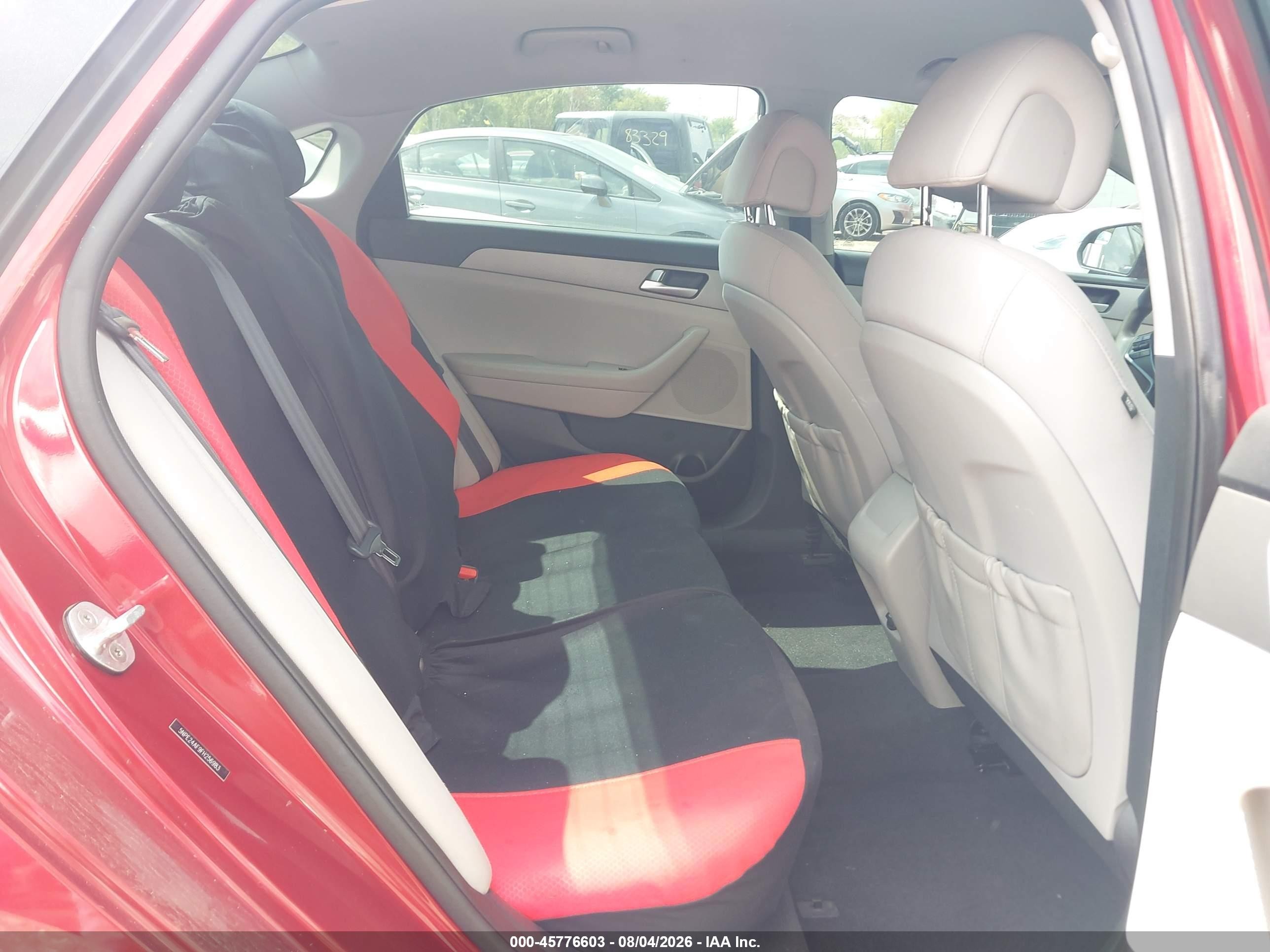 2015 Hyundai Sonata Se Red vin: 5NPE24AF9FH256983