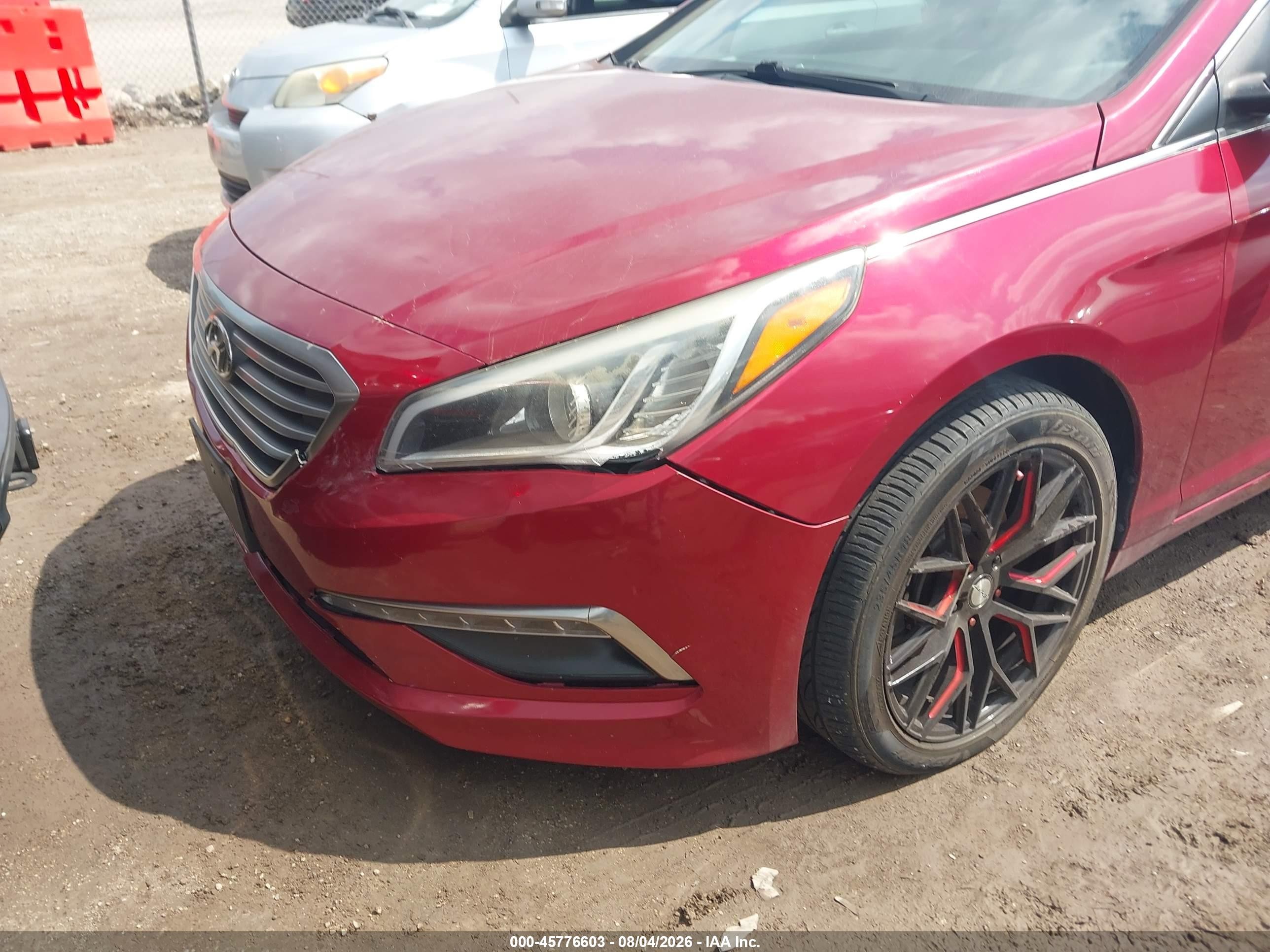 2015 Hyundai Sonata Se Red vin: 5NPE24AF9FH256983