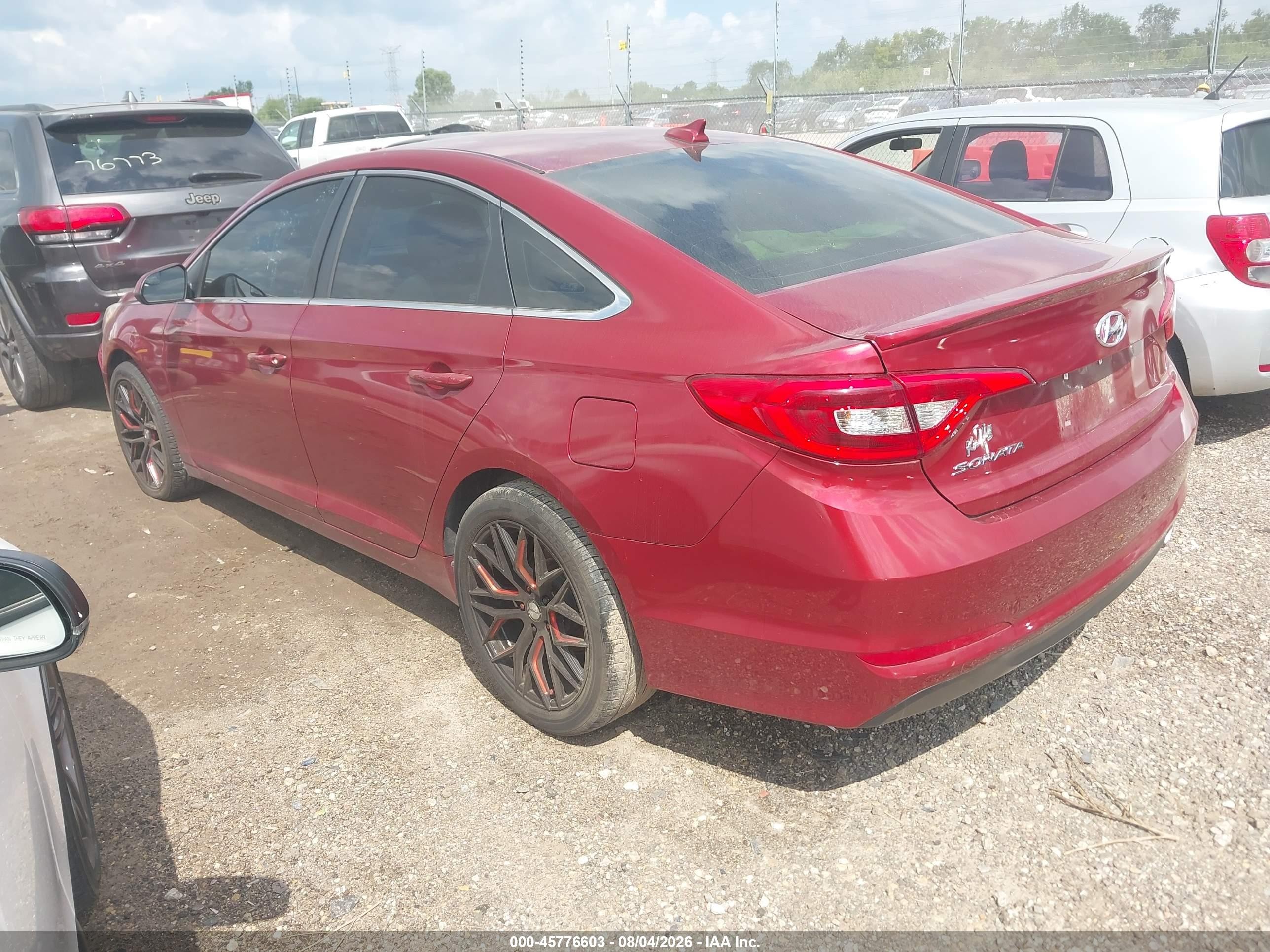 2015 Hyundai Sonata Se Red vin: 5NPE24AF9FH256983