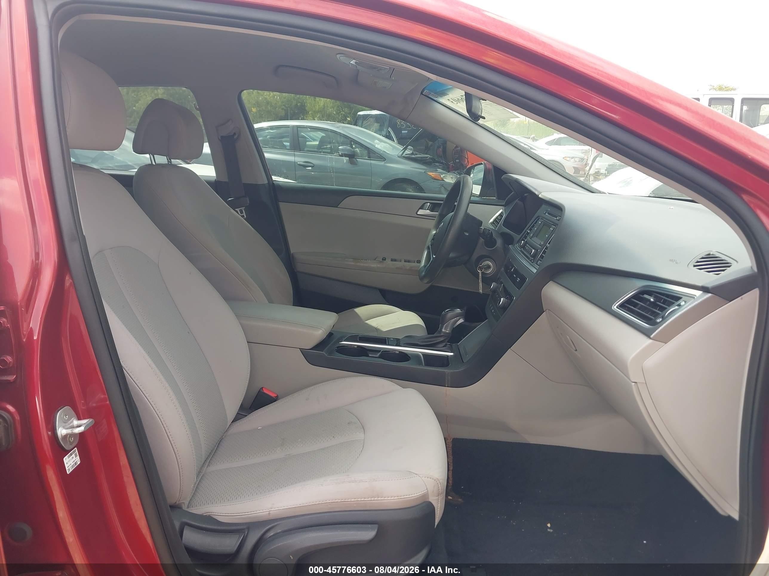 2015 Hyundai Sonata Se Red vin: 5NPE24AF9FH256983