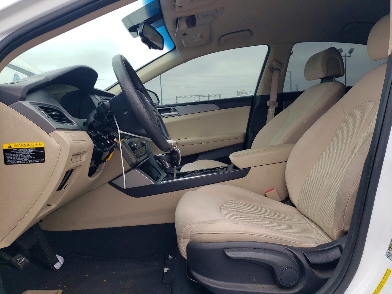 2016 Hyundai Sonata Se White vin: 5NPE24AF9GH280105