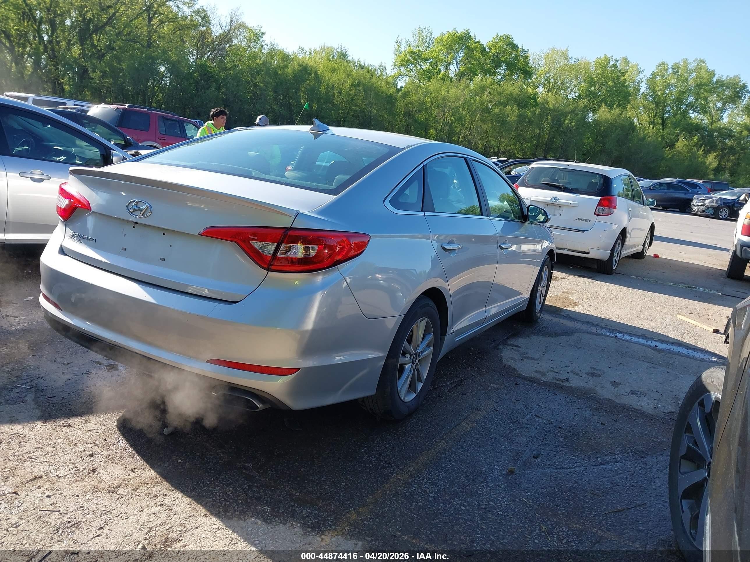 2016 Hyundai Sonata Se Silver vin: 5NPE24AF9GH405765