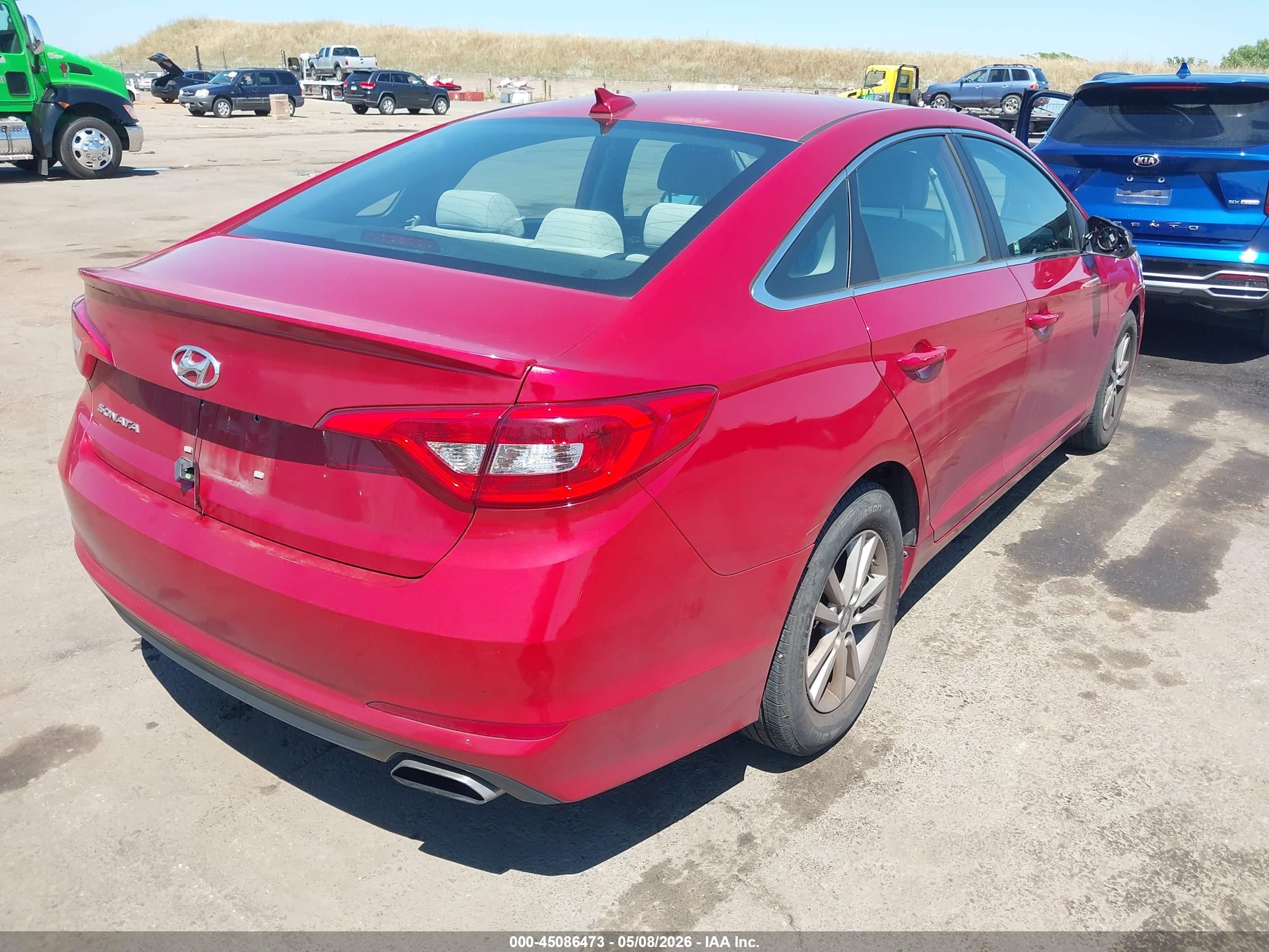 2017 Hyundai Sonata Красный vin: 5NPE24AF9HH519105