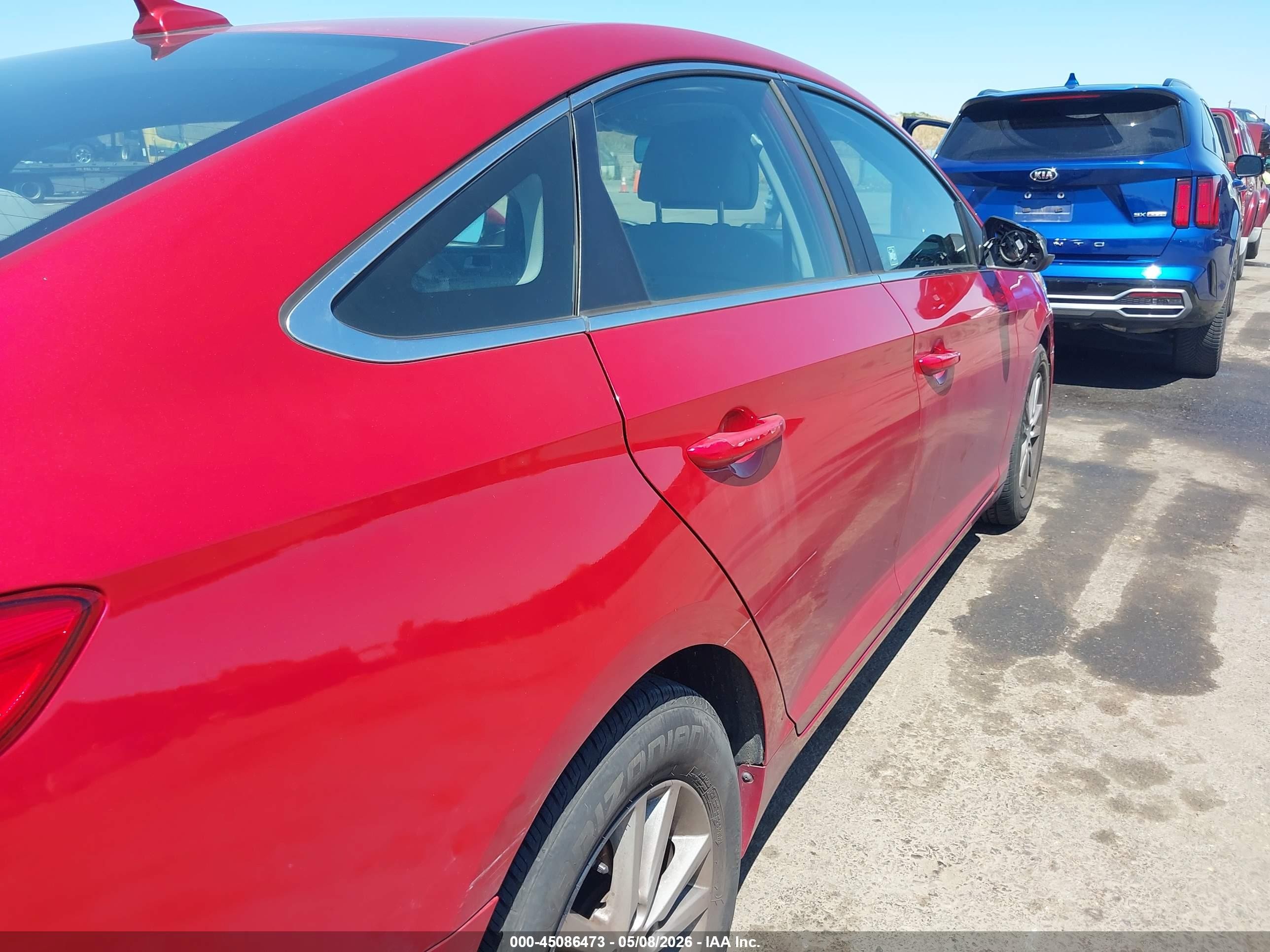 2017 Hyundai Sonata Красный vin: 5NPE24AF9HH519105
