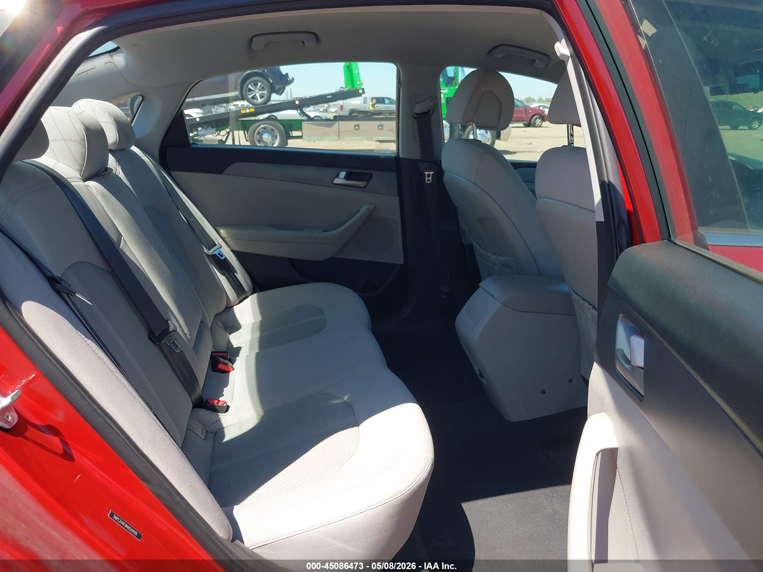 2017 Hyundai Sonata Красный vin: 5NPE24AF9HH519105